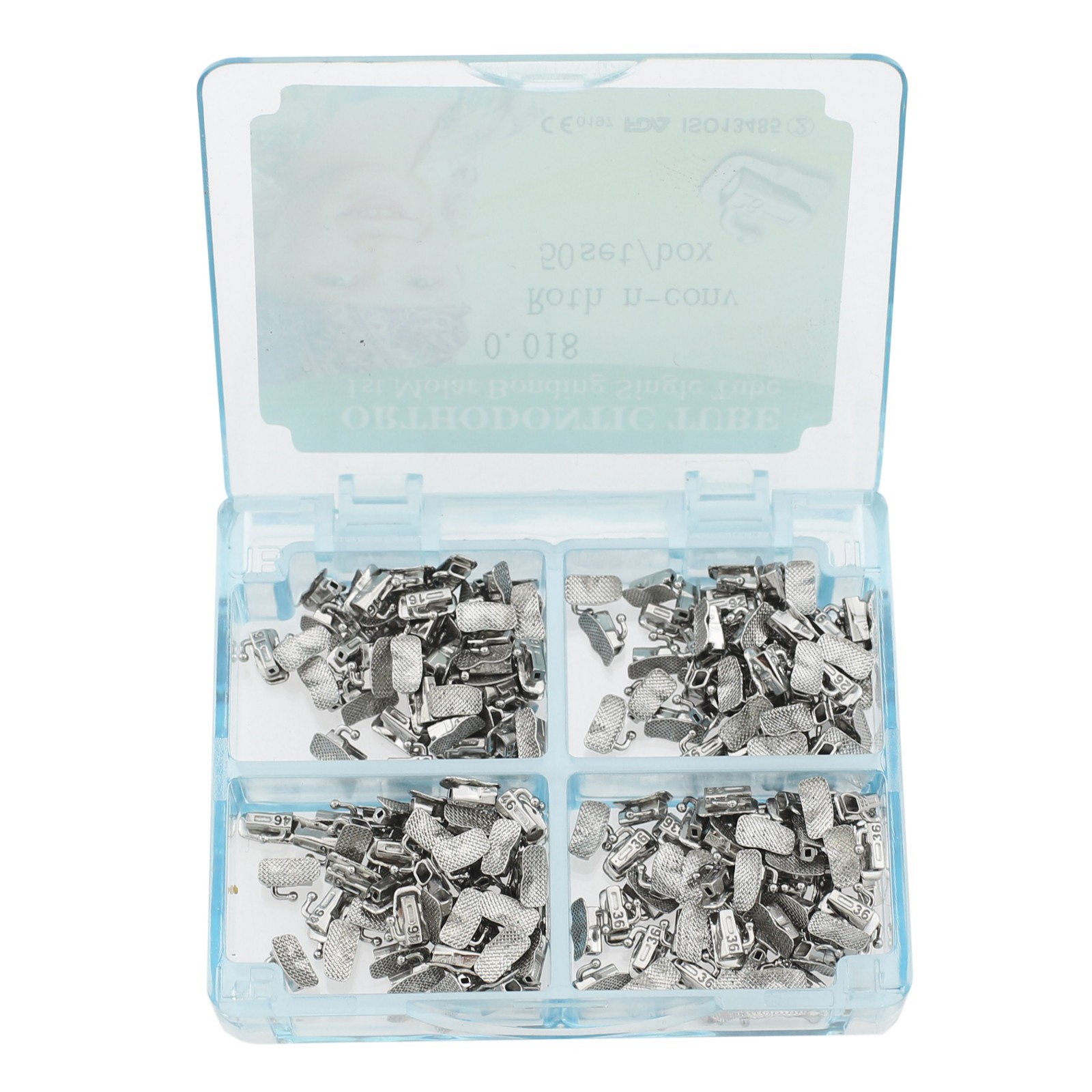 Dental Orthodontic Buccal Tubes 1st 2nd Molar Non-Convertible Bond Roth 018 022