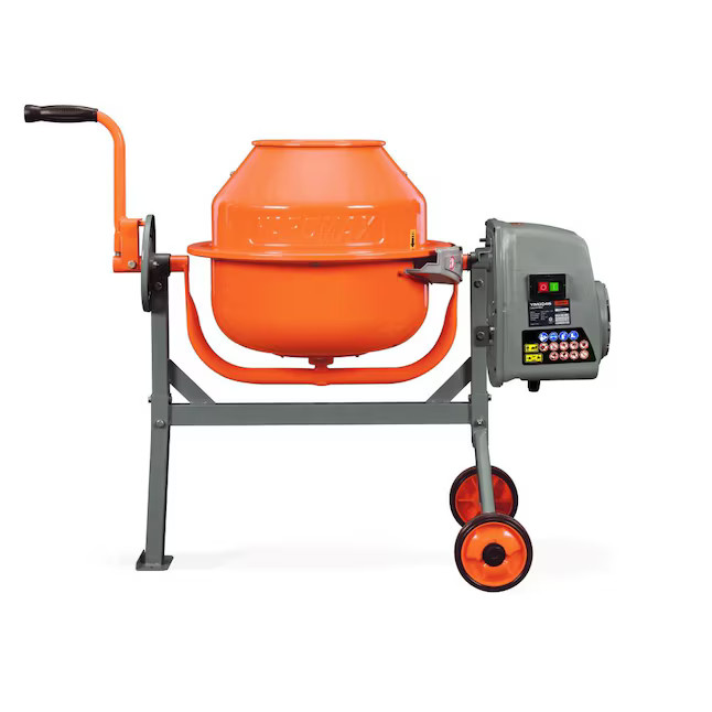 YARDMAX YM0046 1.6 CU FT concrete mixer 1.6-cu ft 0.2 -HP Concrete Mixers