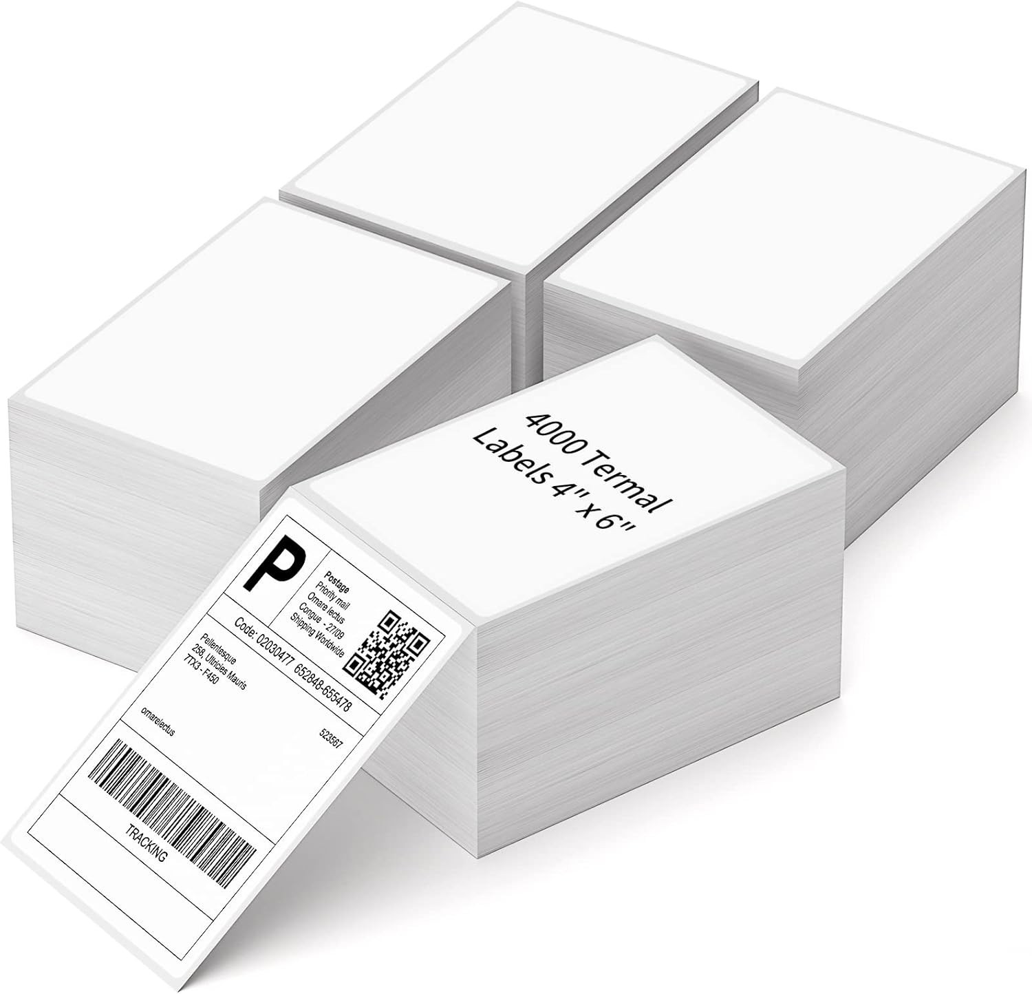 4000 Total 4″x6″ Direct Thermal Labels – Perfect for Zebra & Elton Printers