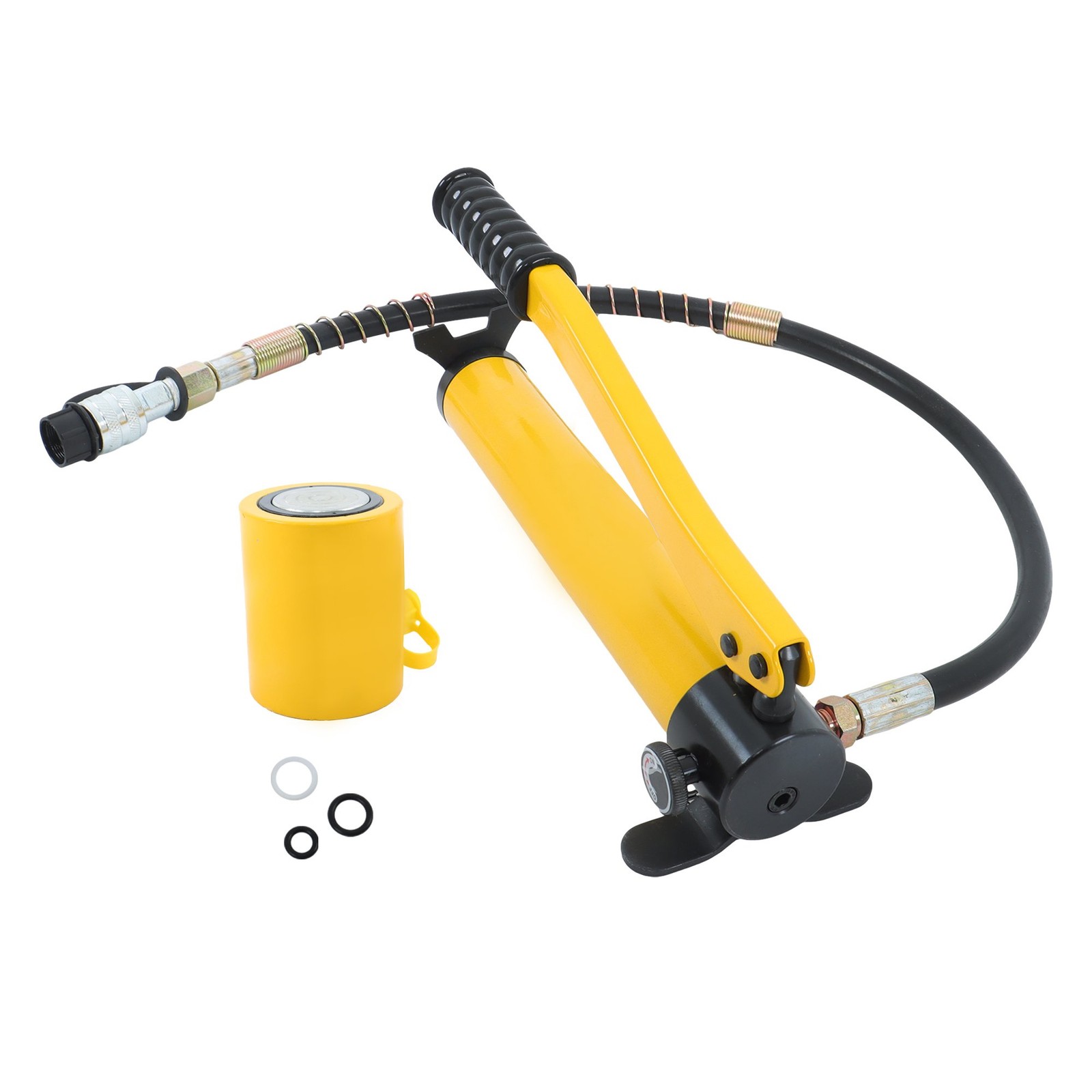 20Ton Hydraulic Cylinder For Jack Low Profile Porta Power Ram Single Acting+Pump