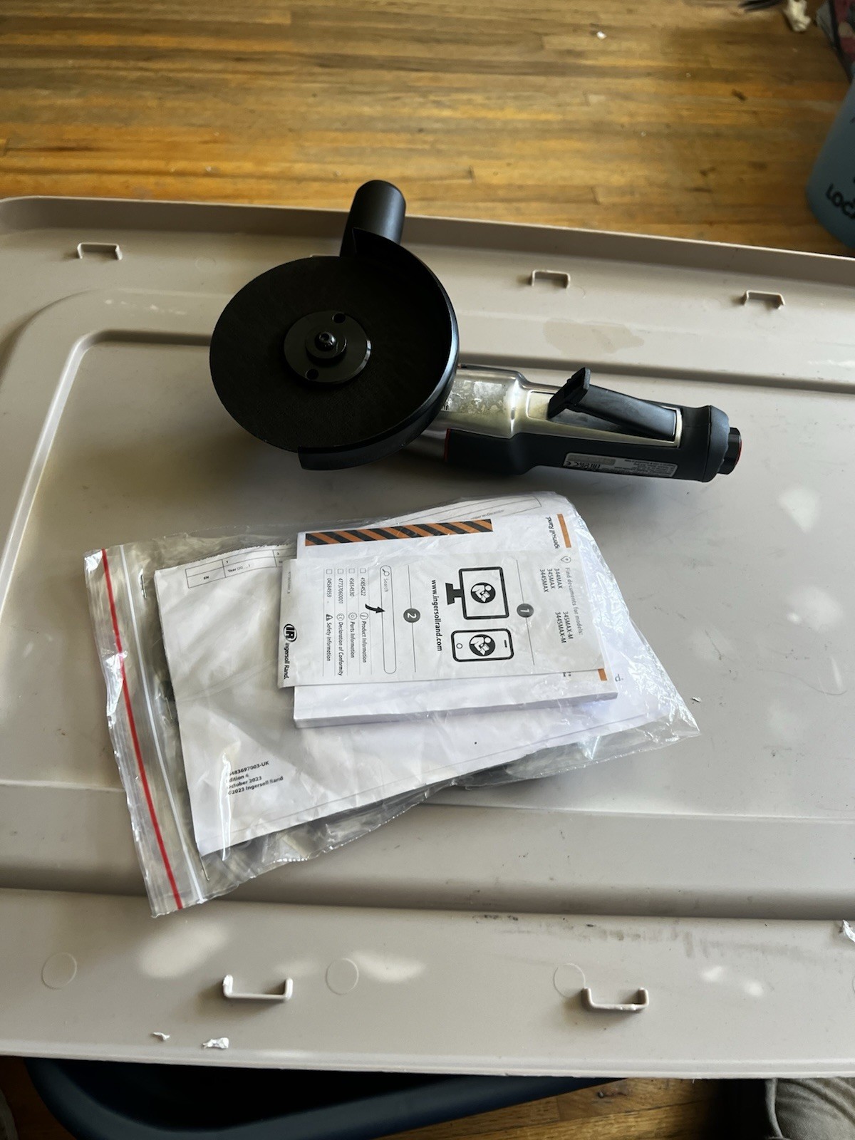 Ingersoll Rand 3445MAX Pneumatic Angle Grinder 4.5″ . New With Out Box.