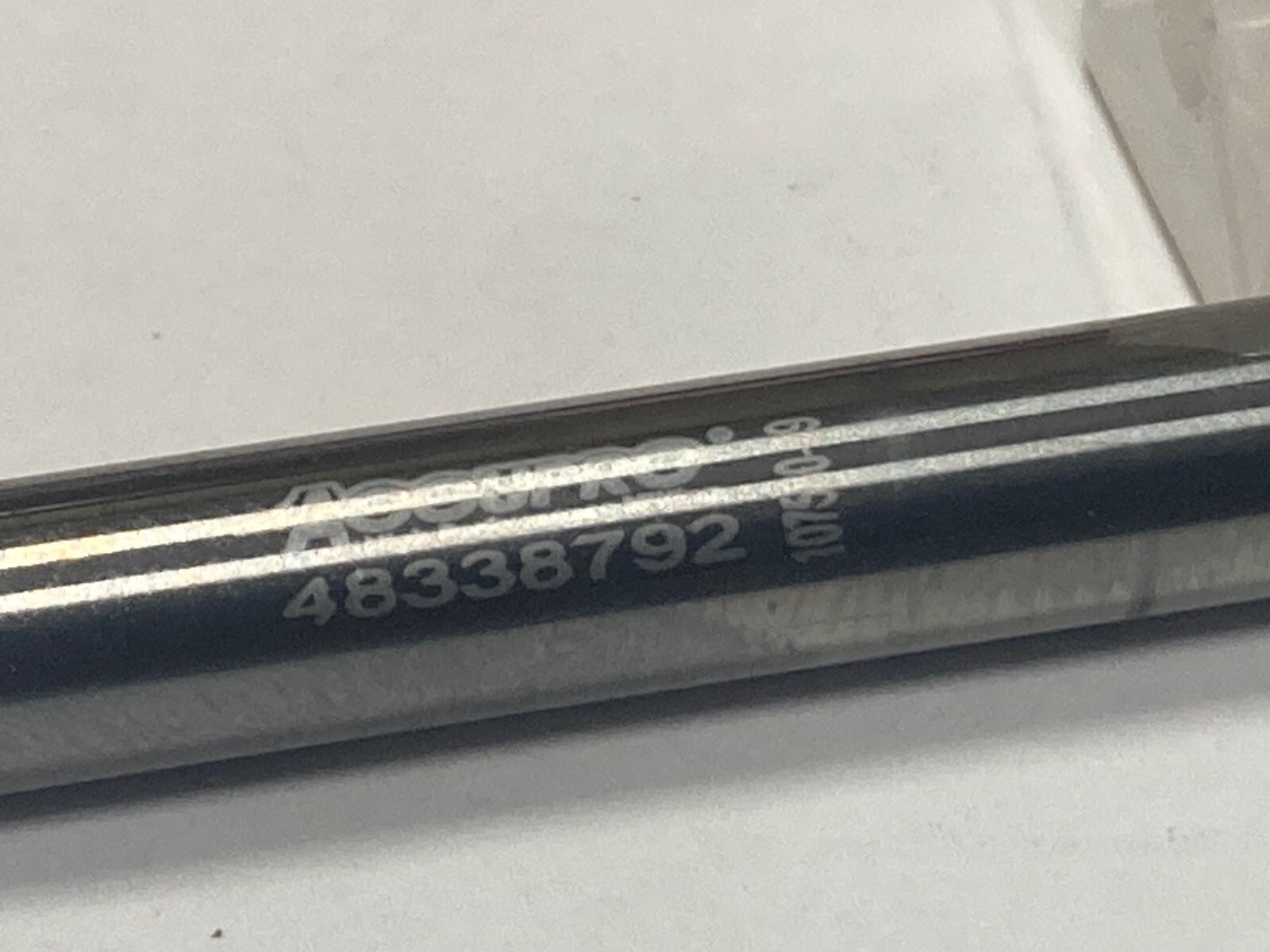 Accupro 48338792, Carbide X-Long Radius End Mill 1/4″ x 3/8″ x 4″, 2FL .015R ZrN