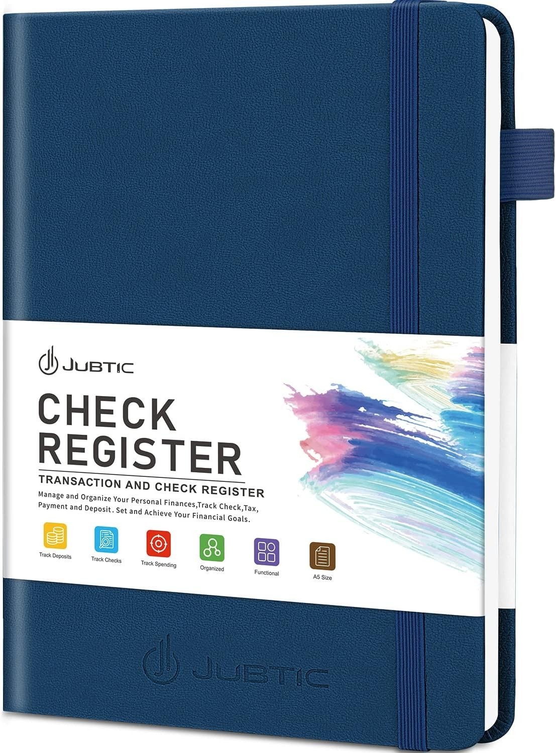 A5 Check Registers for Personal Checkbook, Ledger Transaction Registers Log B…