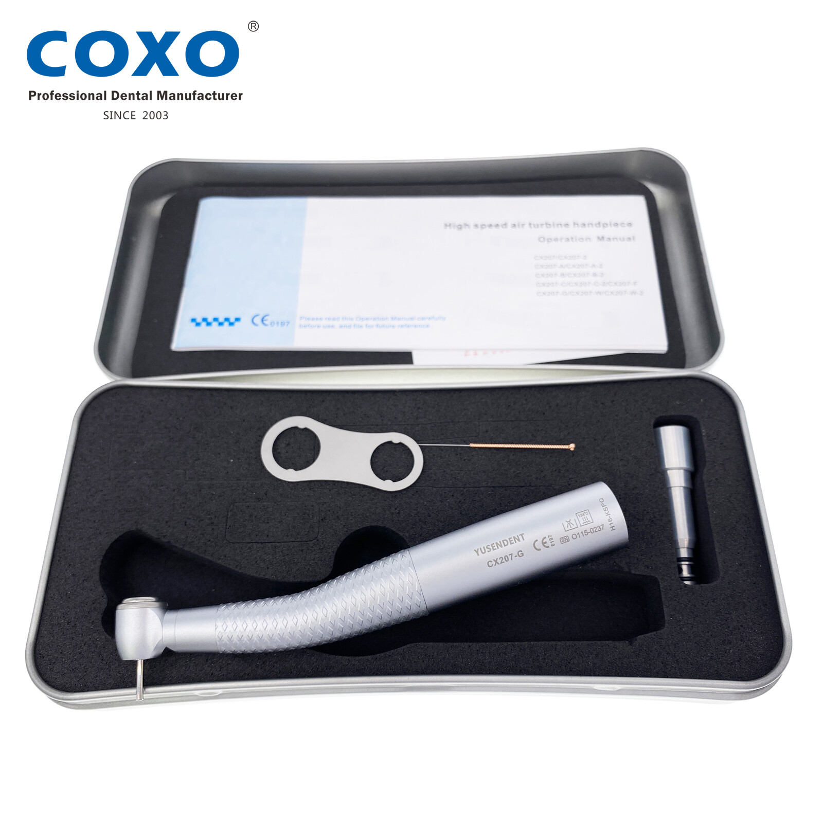 COXO H16-KSPQ Dental LED Fiber Optic HIgh Speed Handpiece Turbine KAVO Multiflex