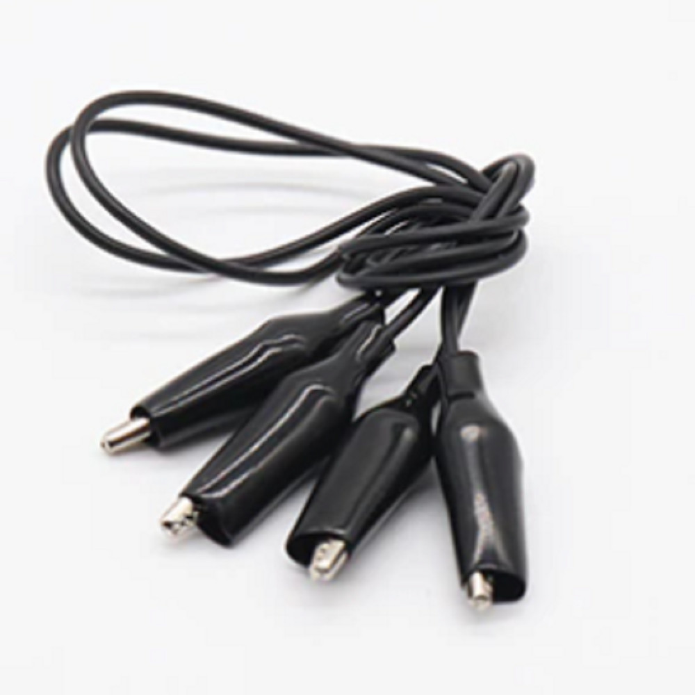 Double-Ended Alligator Crocodile Clip Test Jumper Wire Cable Lead Set 10 Pcs.