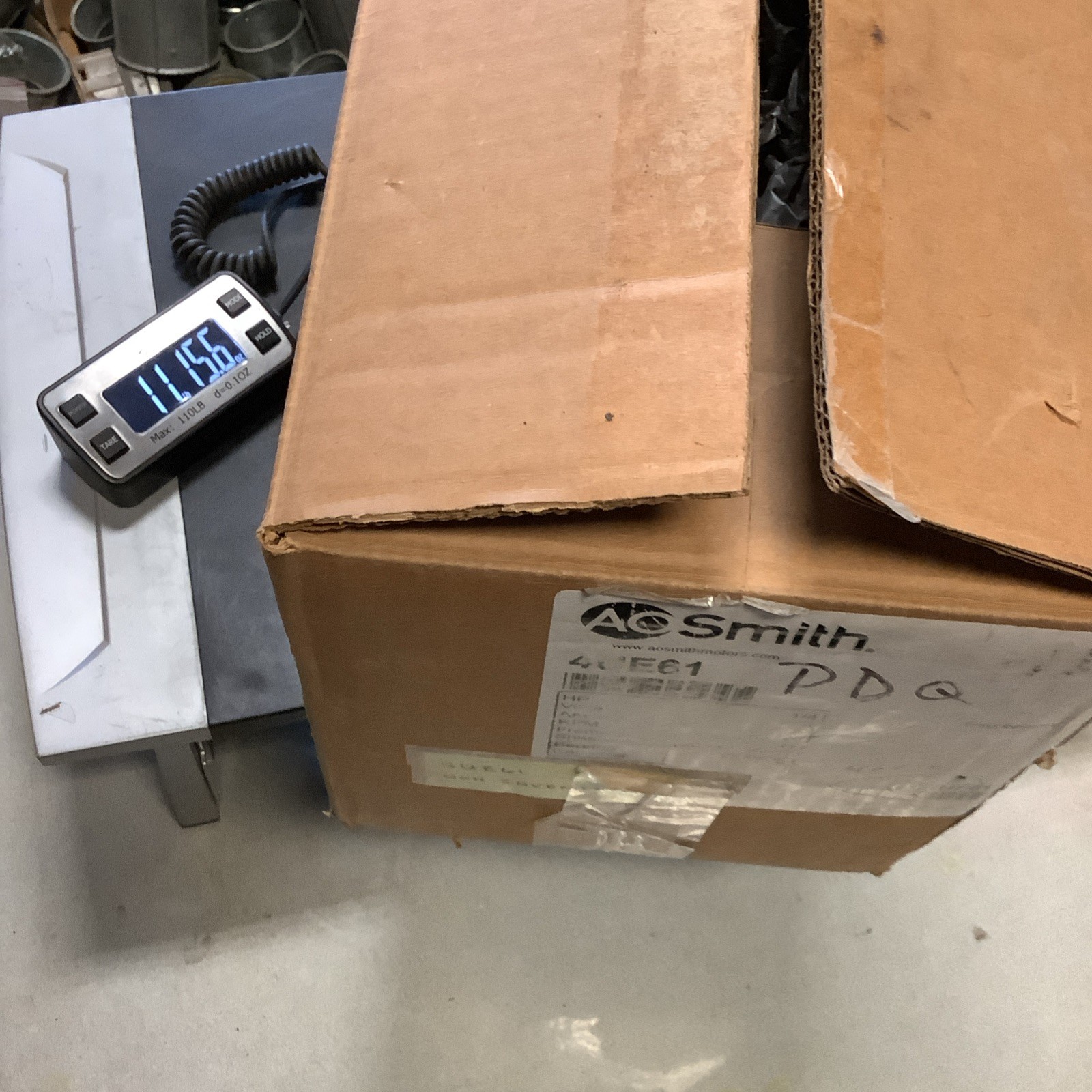 A.O.Smith 4UE61 Electric Motor, 1/4HP, 115V, 5.4AMP, 1725 RPM, 48 Frame