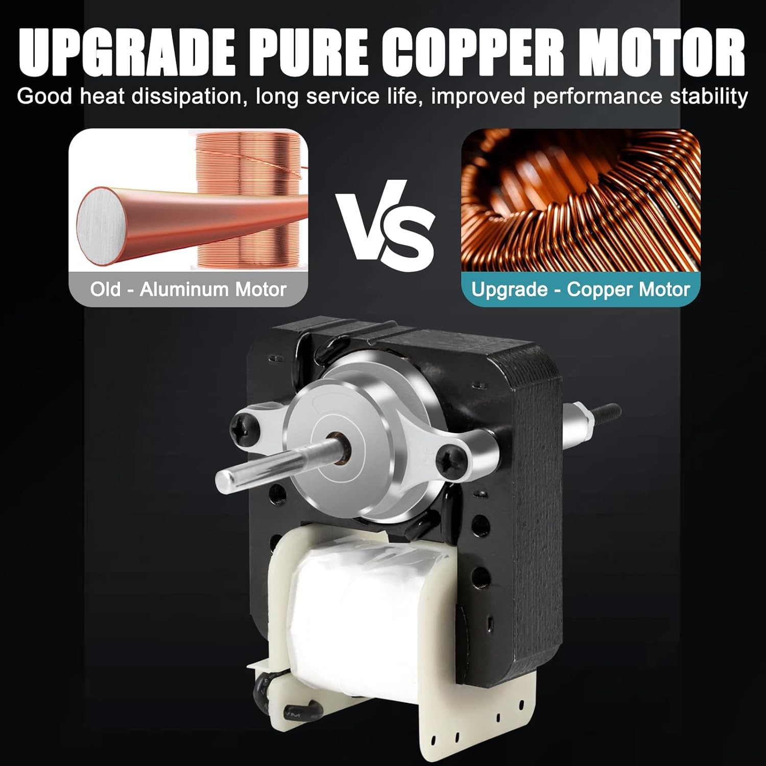 EM670 SM670 ERM670 FAN MOTOR 120 VOLTS RPM 3000 60Hz, 0.55 Amps SHAFT IS 1 1/4″