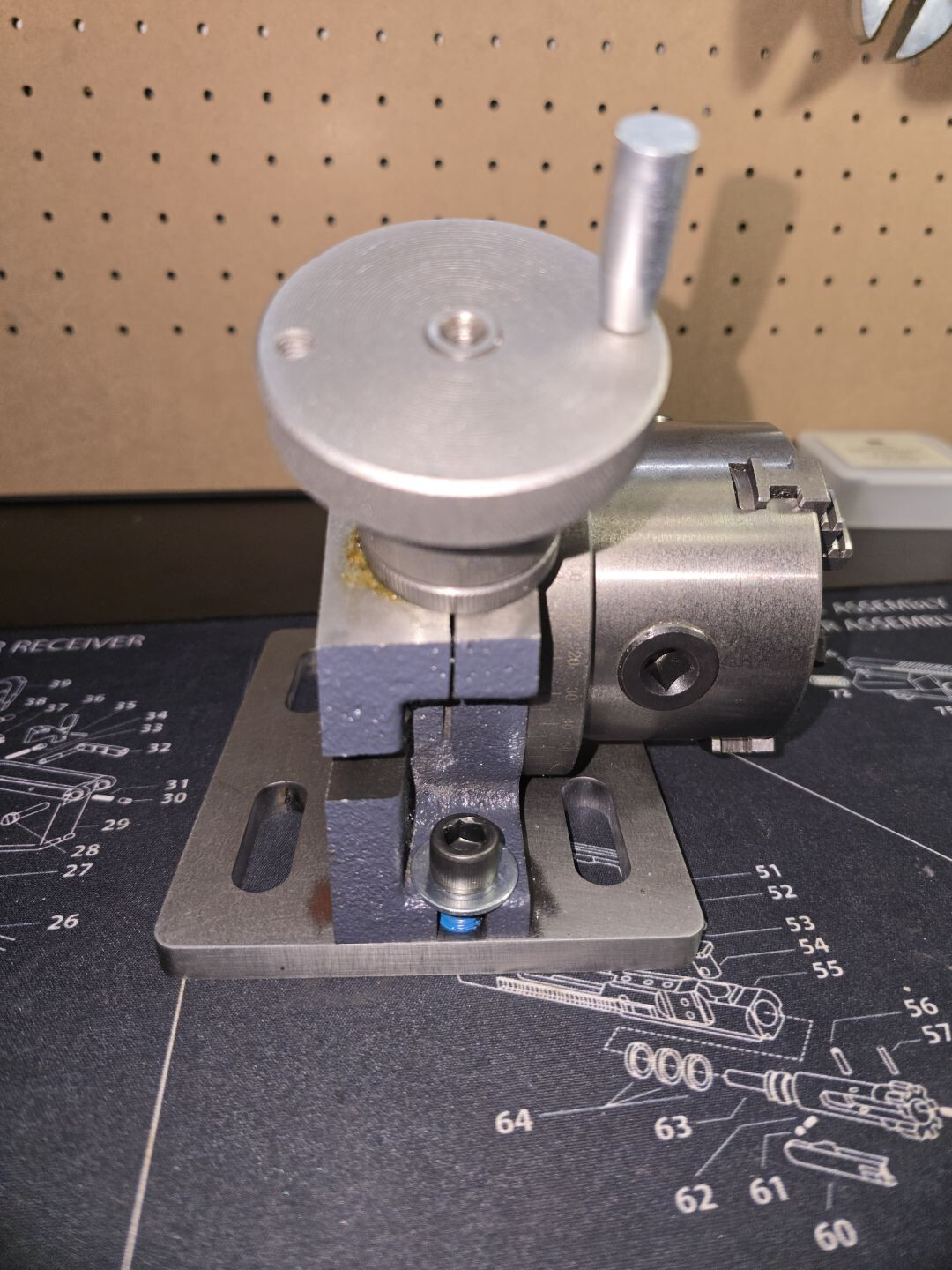 Adapter plate for VEVOR Rotary Table for Milling Machines 4»