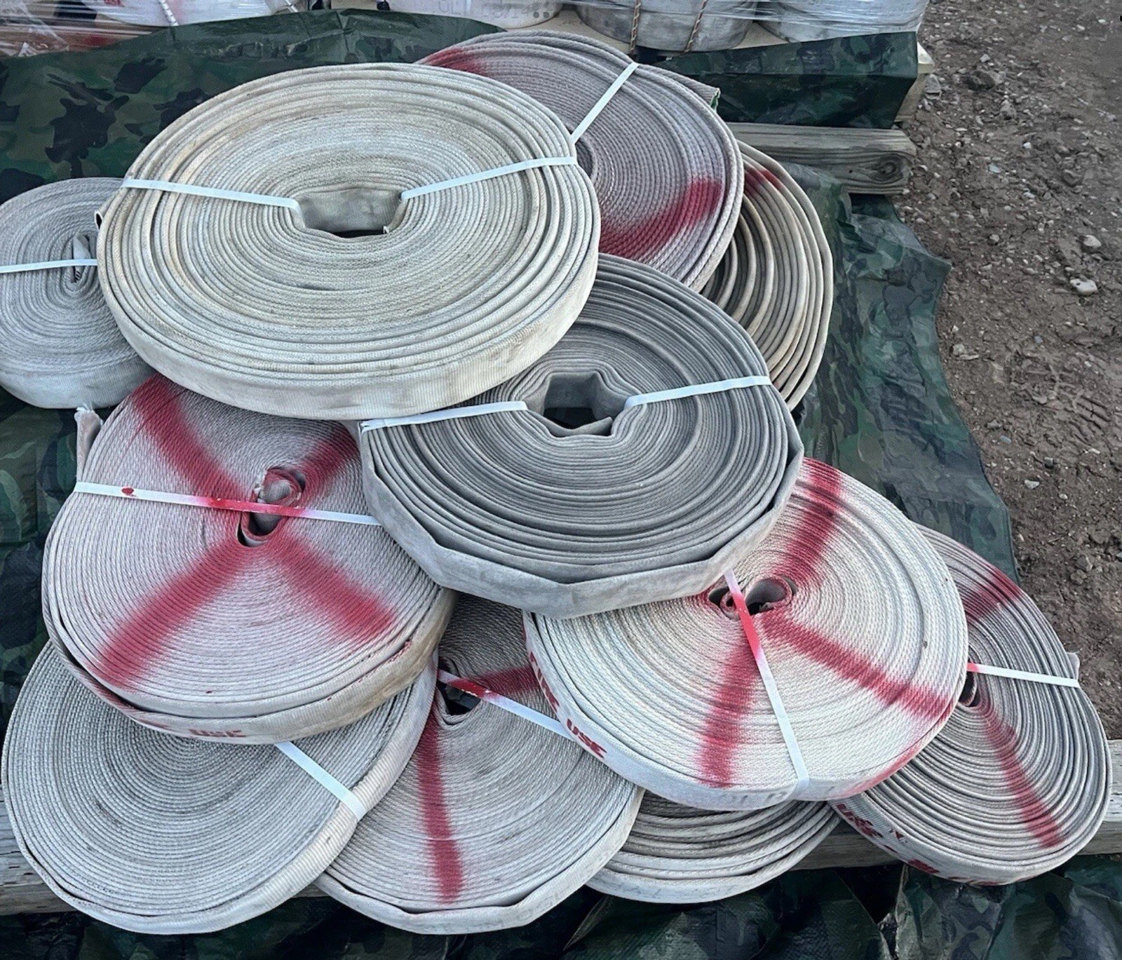 Decommissioned Wildland Fire Hose with NPSH Couplers – 1.0” x ~100’