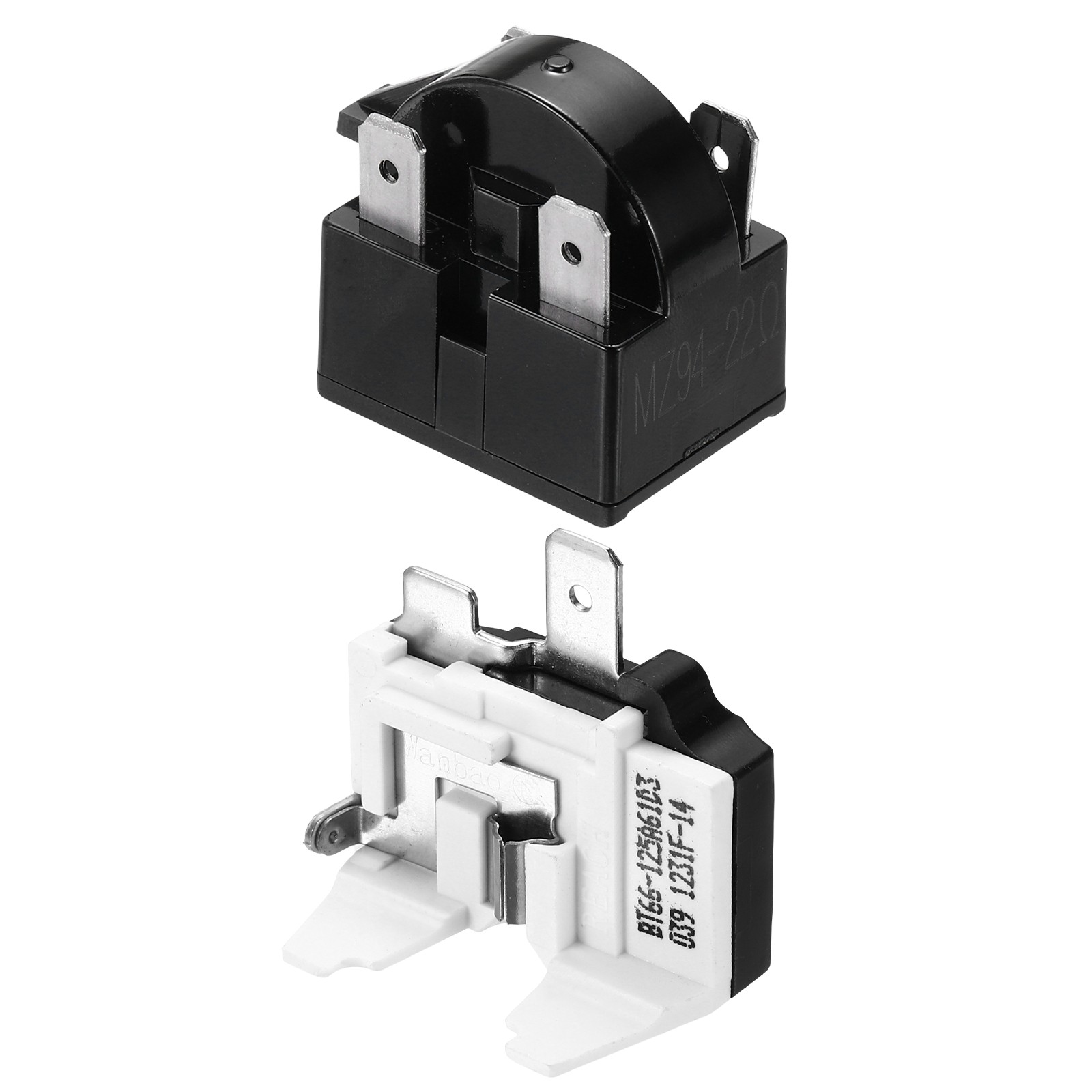 PTC Refrigerator Starter Relay 12 Ohm 3 Pin and 1/3HP Freezer for Fridge