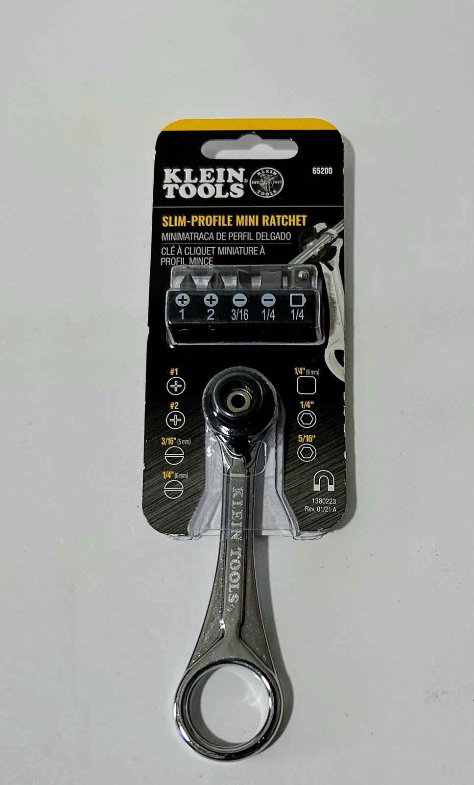 Klein Tools 65200 Ratchet Set, 5-Piece Mini Set Multi