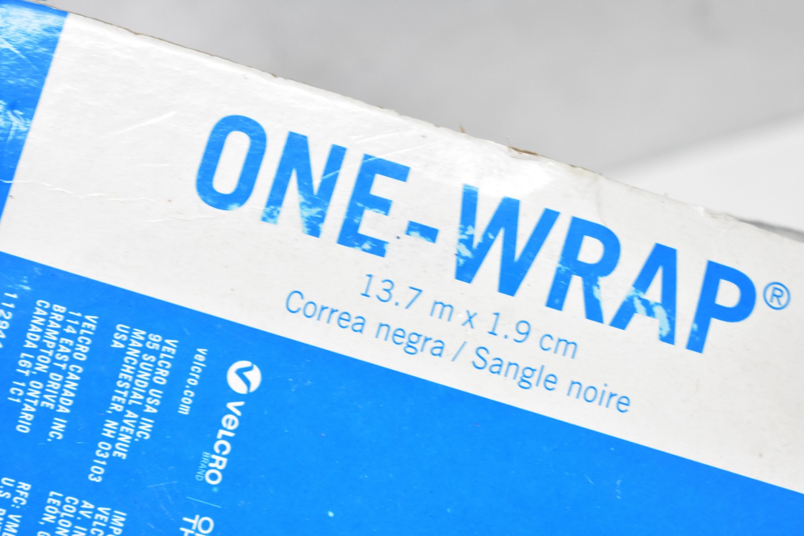 Brand ONE-WRAP Strap 13.7m x 1.9cm Roll VEL-30834-AMS Hook Loop Fastener