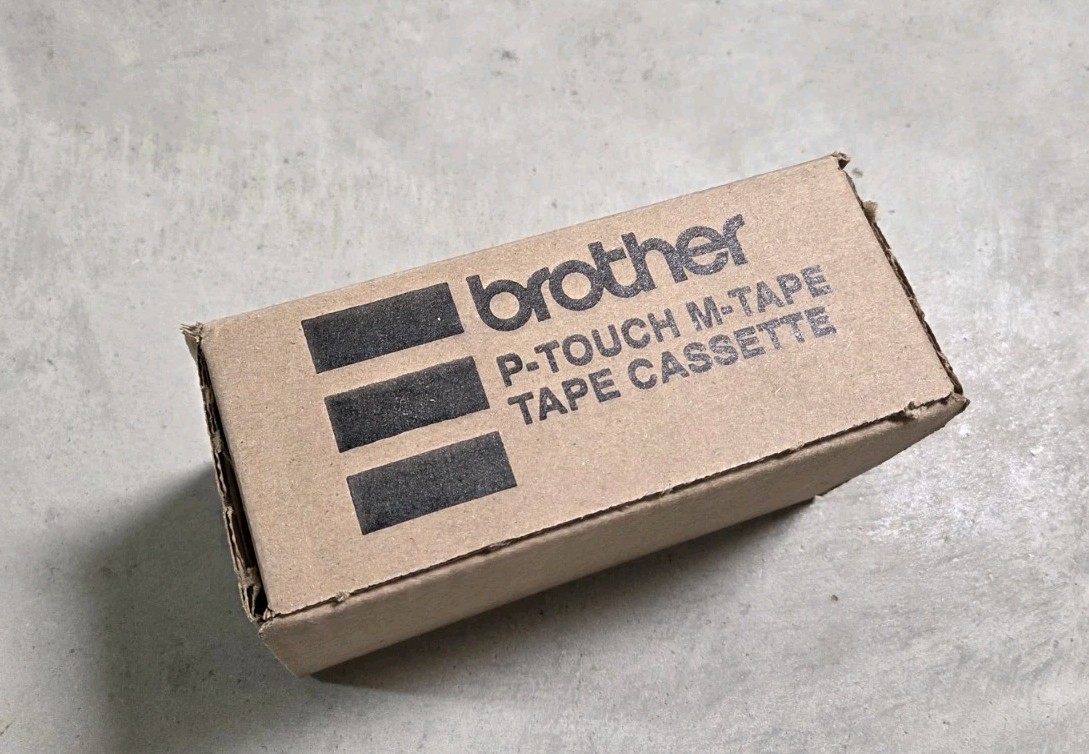 Genuine Brother M-931 Black on Silver 1/2″ (12mm) P-Touch Label Tape – 6-PACk