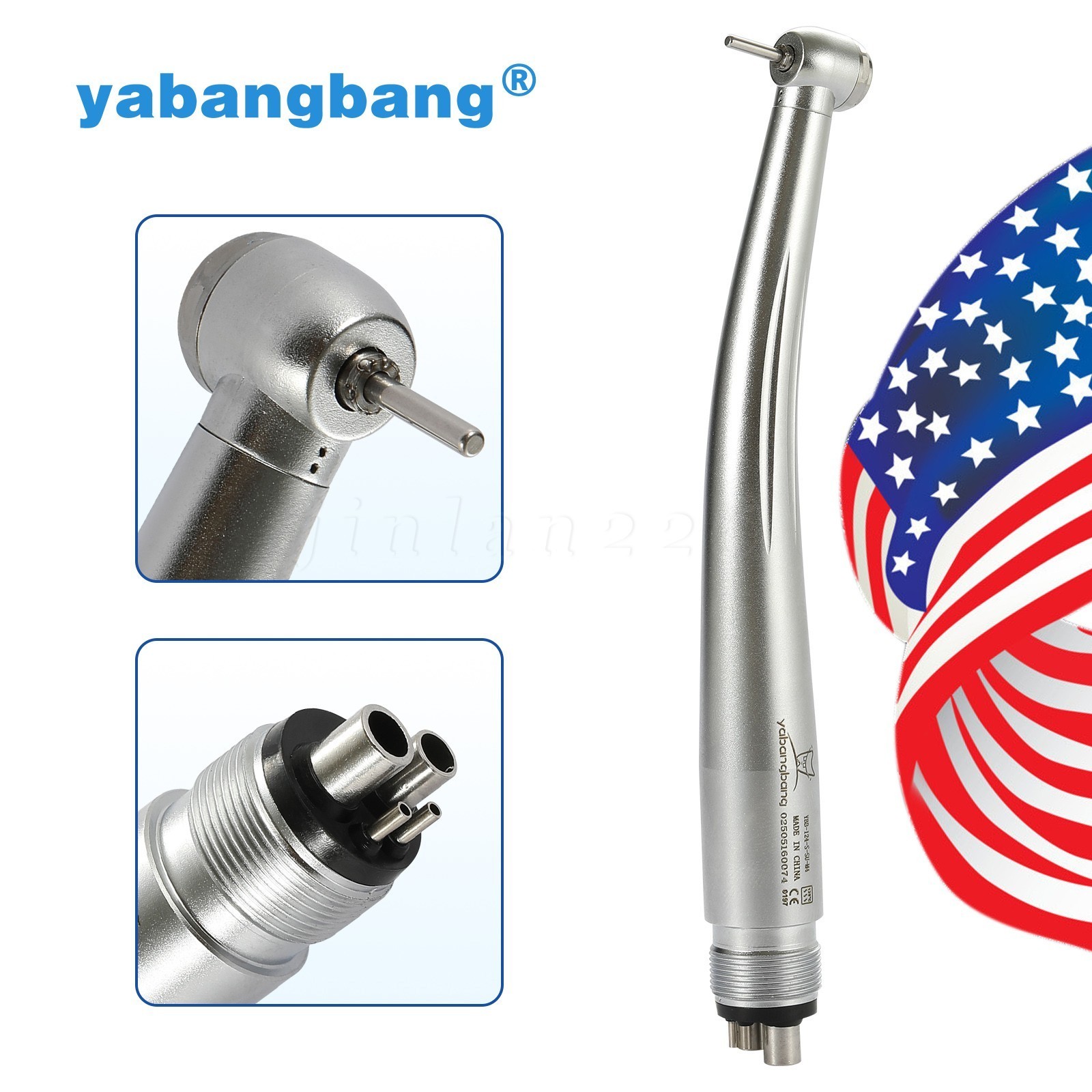 Dental High Speed Handpiece Small Mini Head Turbine 4 Hole Fit NSK