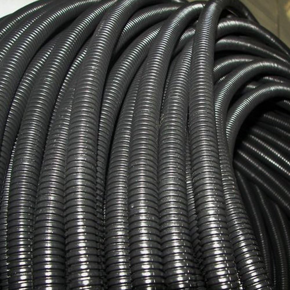 ESUPPORT 3/8 Inch 20 Feet Split Loom Wire Flexible Tubing Conduit Hose Black