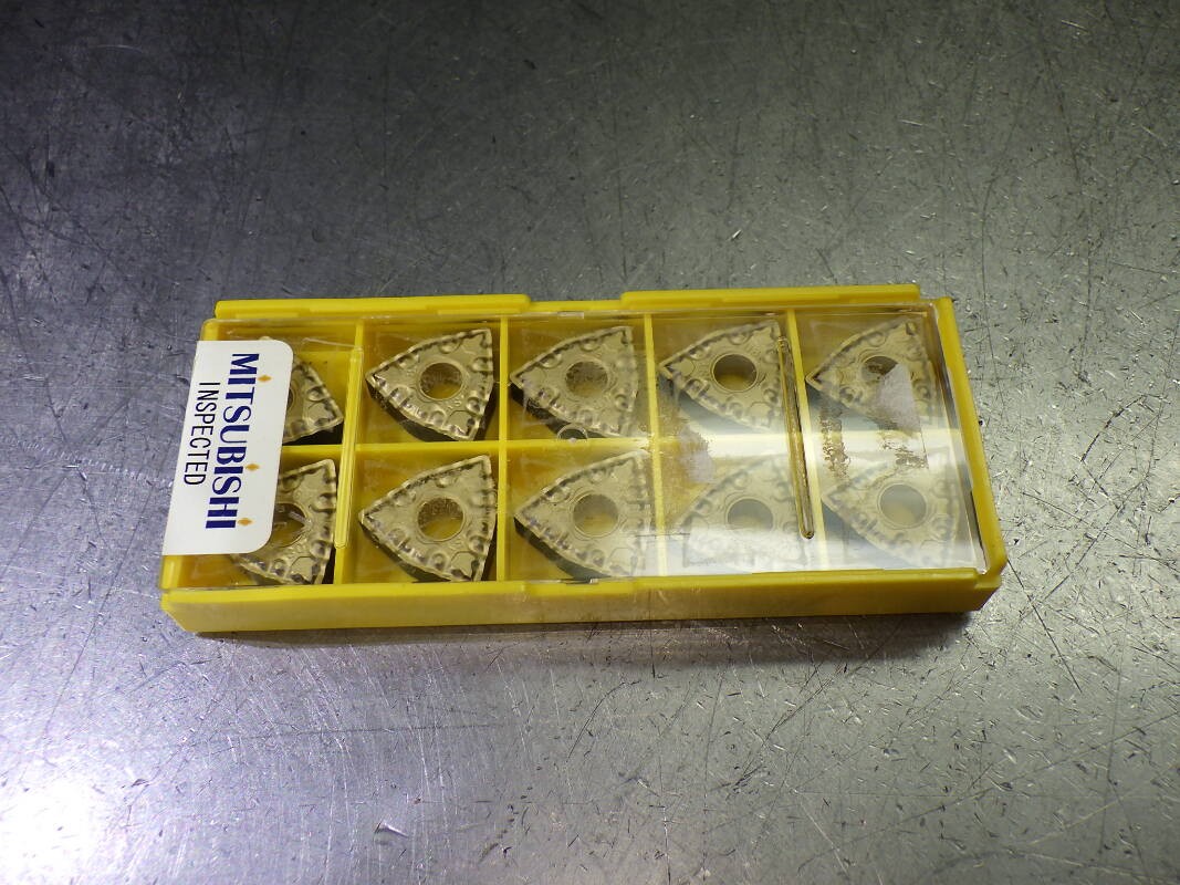 Mitsubishi carbide Inserts QTY10 WNMG432SY / WNMG080408-SY TEC30V (LOC2083A)