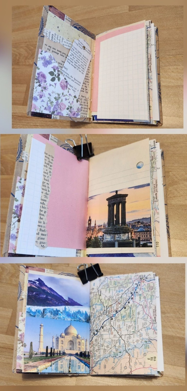 Handmade Junk Journal 56 pages Pocket Notes