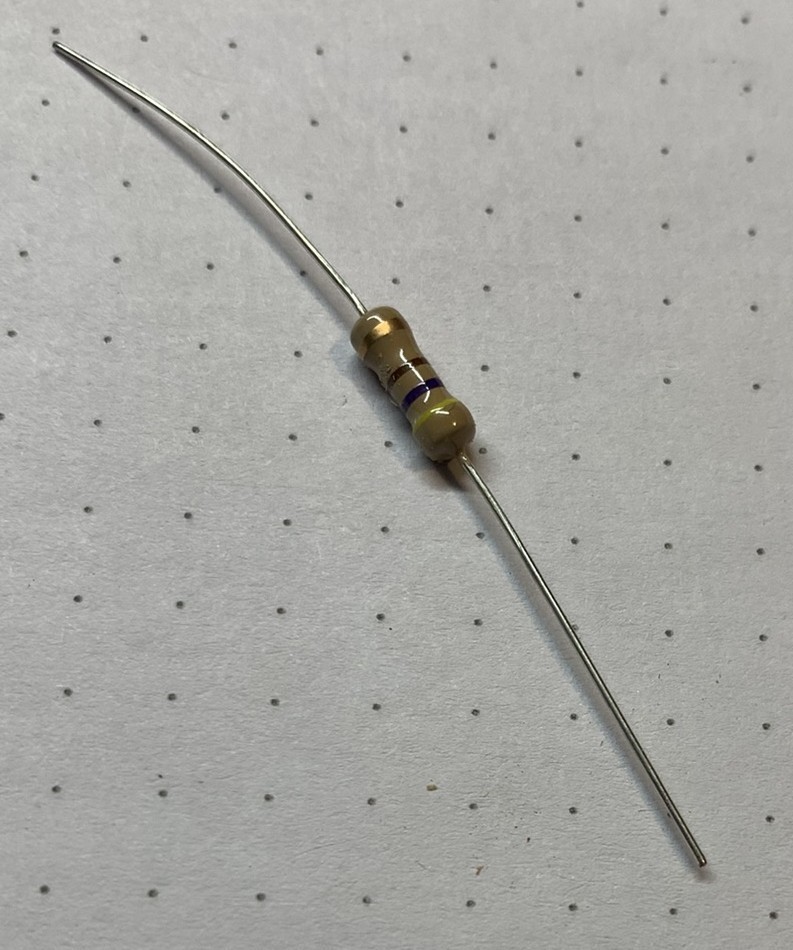 470 Ω, 5%, 500 mW (1/2 Watt), Carbon Film Resistor, Unbranded, 5 Each
