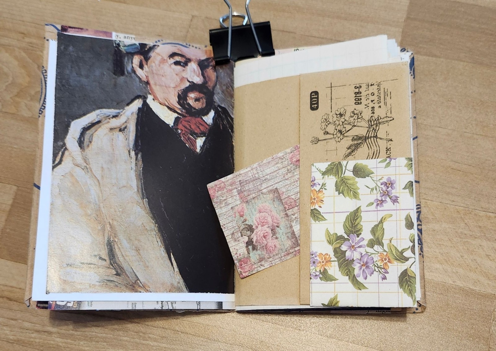 Handmade Junk Journal 56 pages Pocket Notes