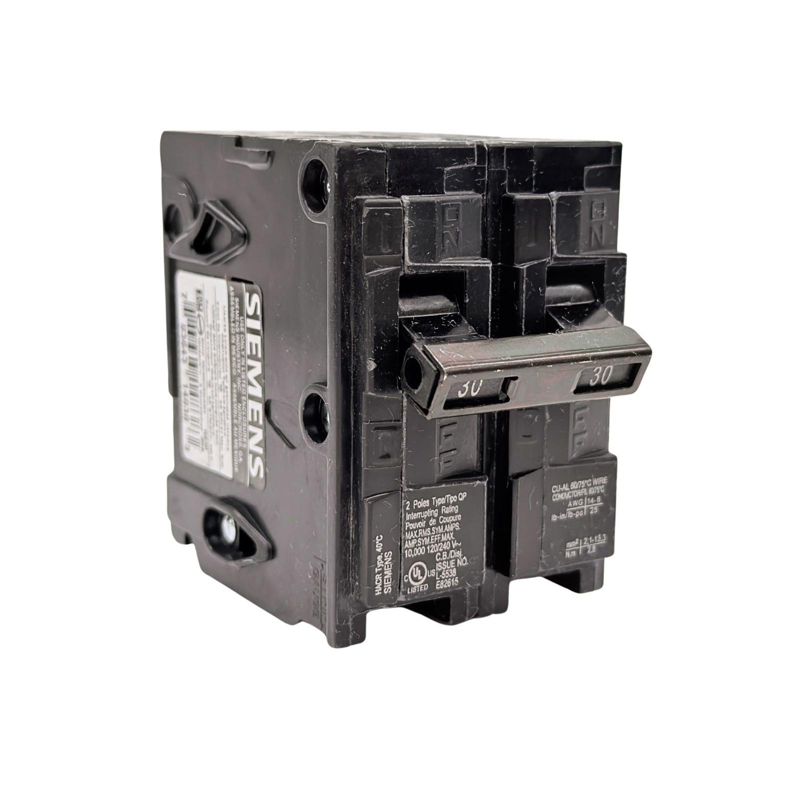 Siemens QP Type Q Plug-In Circuit Breakers Lot 15A-60A 1-Pole 2-Pole 120/240V