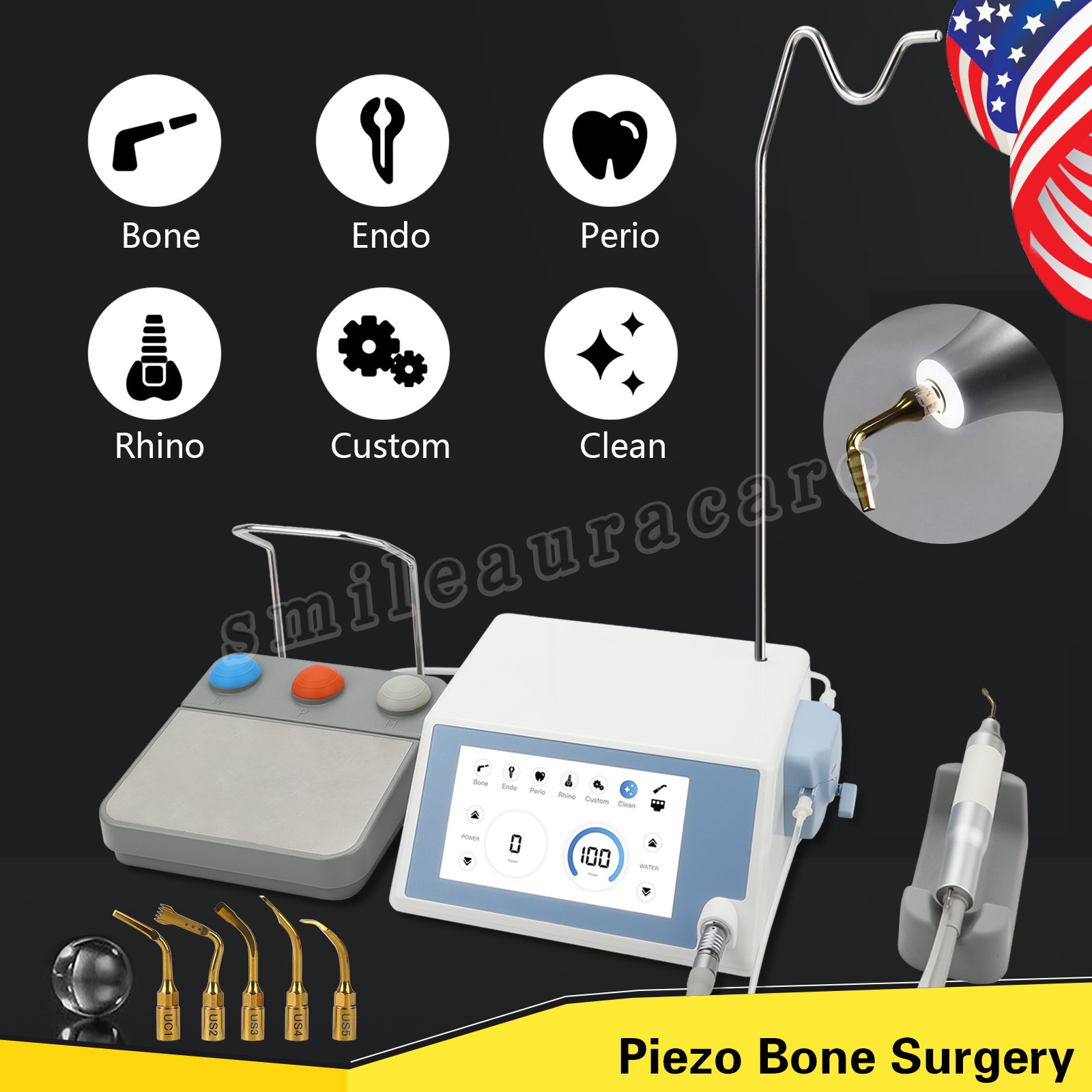 Dental Piezo Surgery Bone Cutter Ultrasonic Bone Piezosurgery Surgical Motor