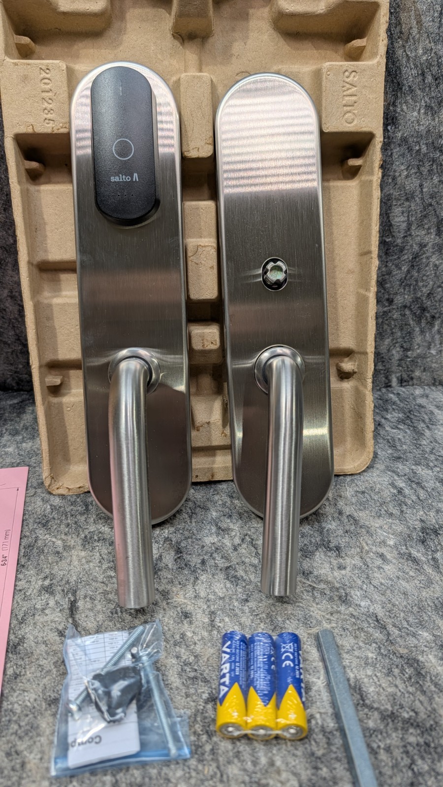 Salto XS4 Original+ W60M Electronic Door Lock Polished Nickel 🔥New🔥