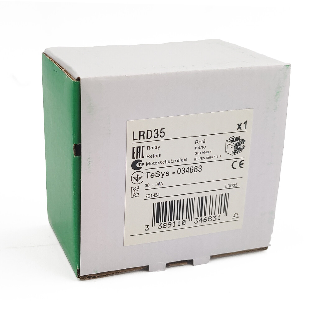 TeSys LRD Thermal Overload relay LRD35 30-38A fit for new LC1D09-38 contactor