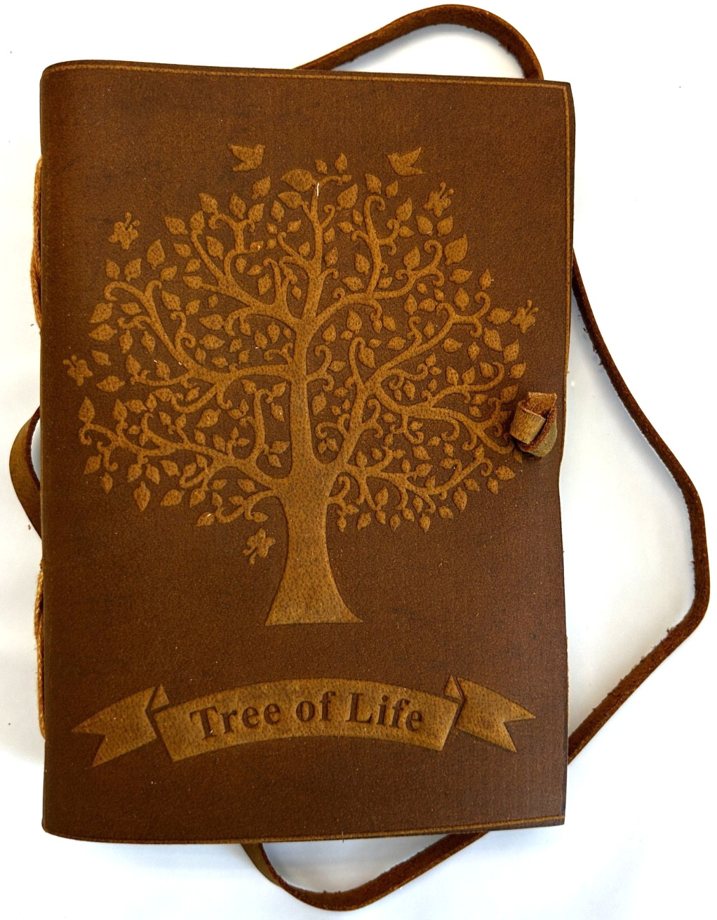 2-Pack Handcraft Genuine Leather TAN Diary Journal Notebook Tree of Life 110-Pgs