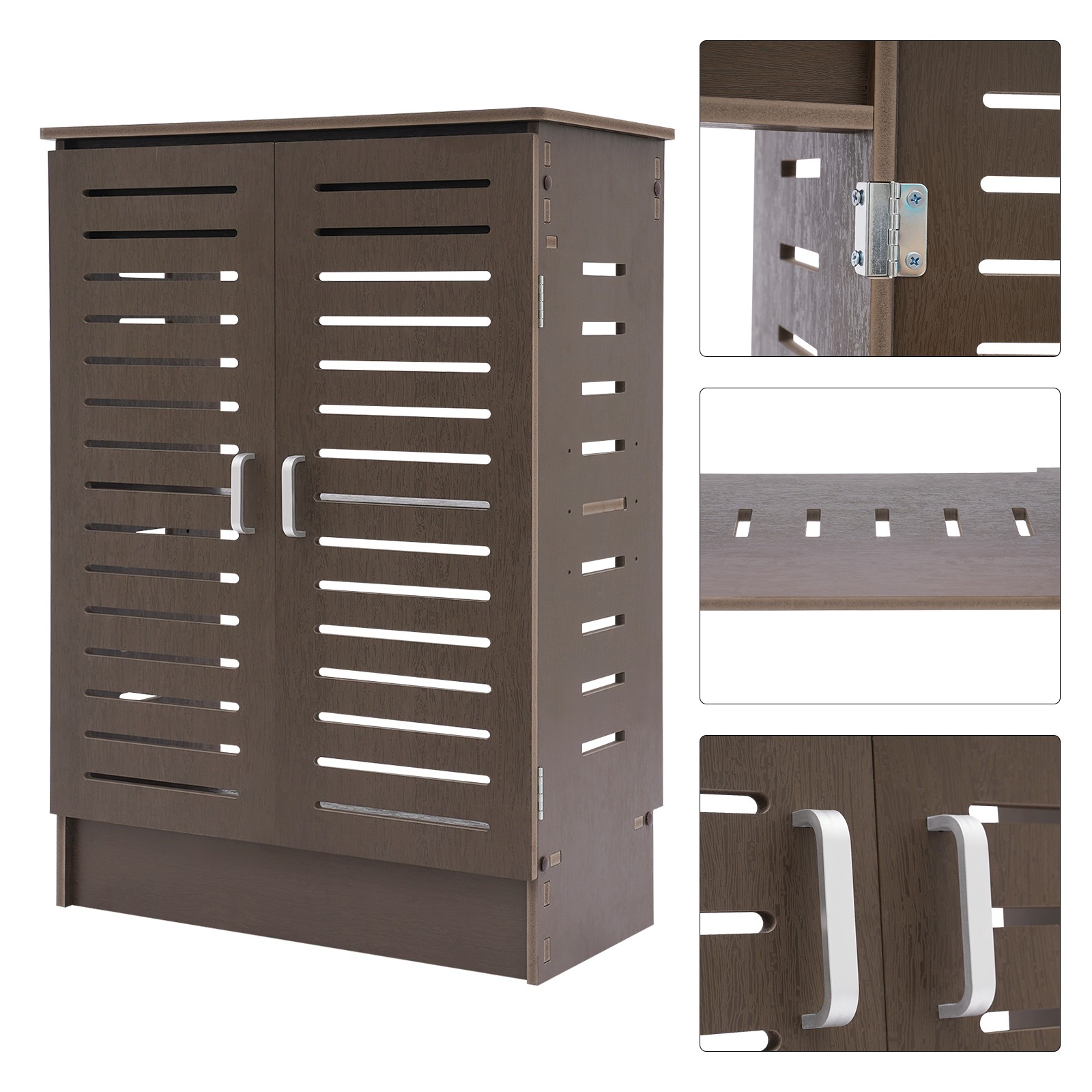 WiFi Router Storage Cabinet Floor Standing Router Decorative Box Power Strip