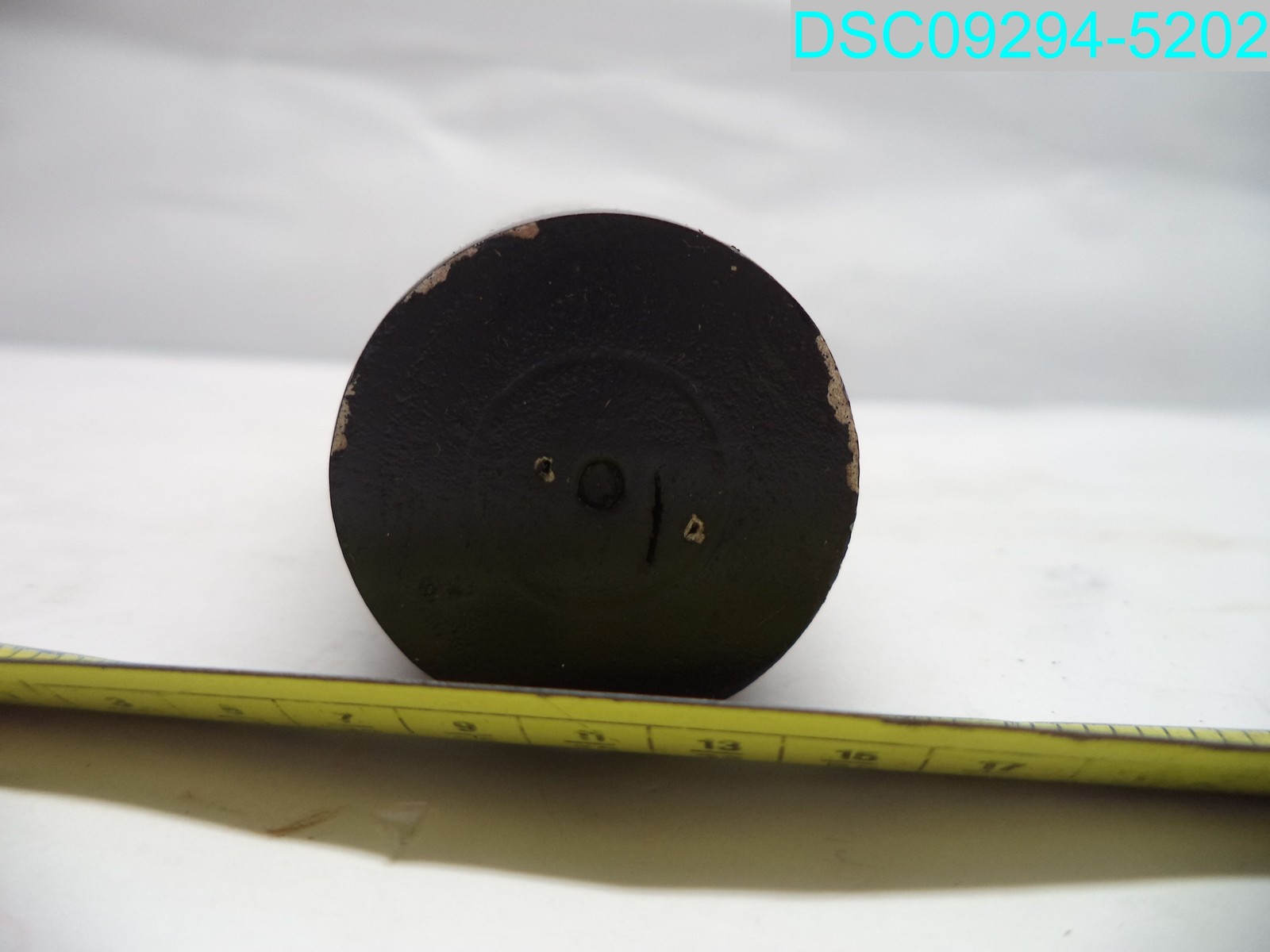 QTY=7: 4-3/4″ H Tall Black Round Wood Furniture Feet Legs 2″ Tapered To 1-7/16″