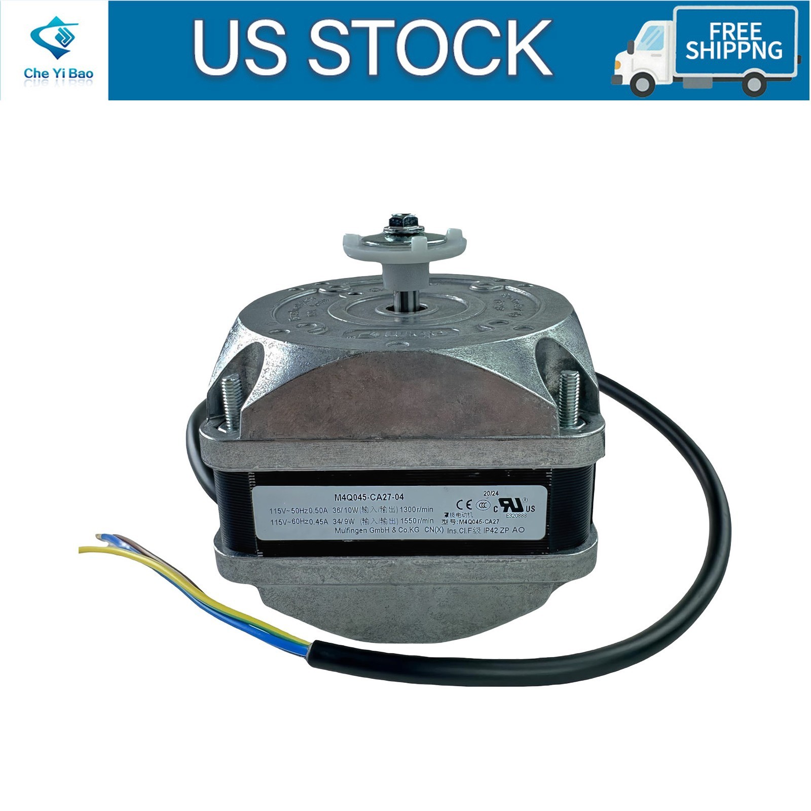 For Ebm-Papst M4Q045-CA27-04 Freezer Condenser Fan Motor, 115V AC Fan Motor Comp