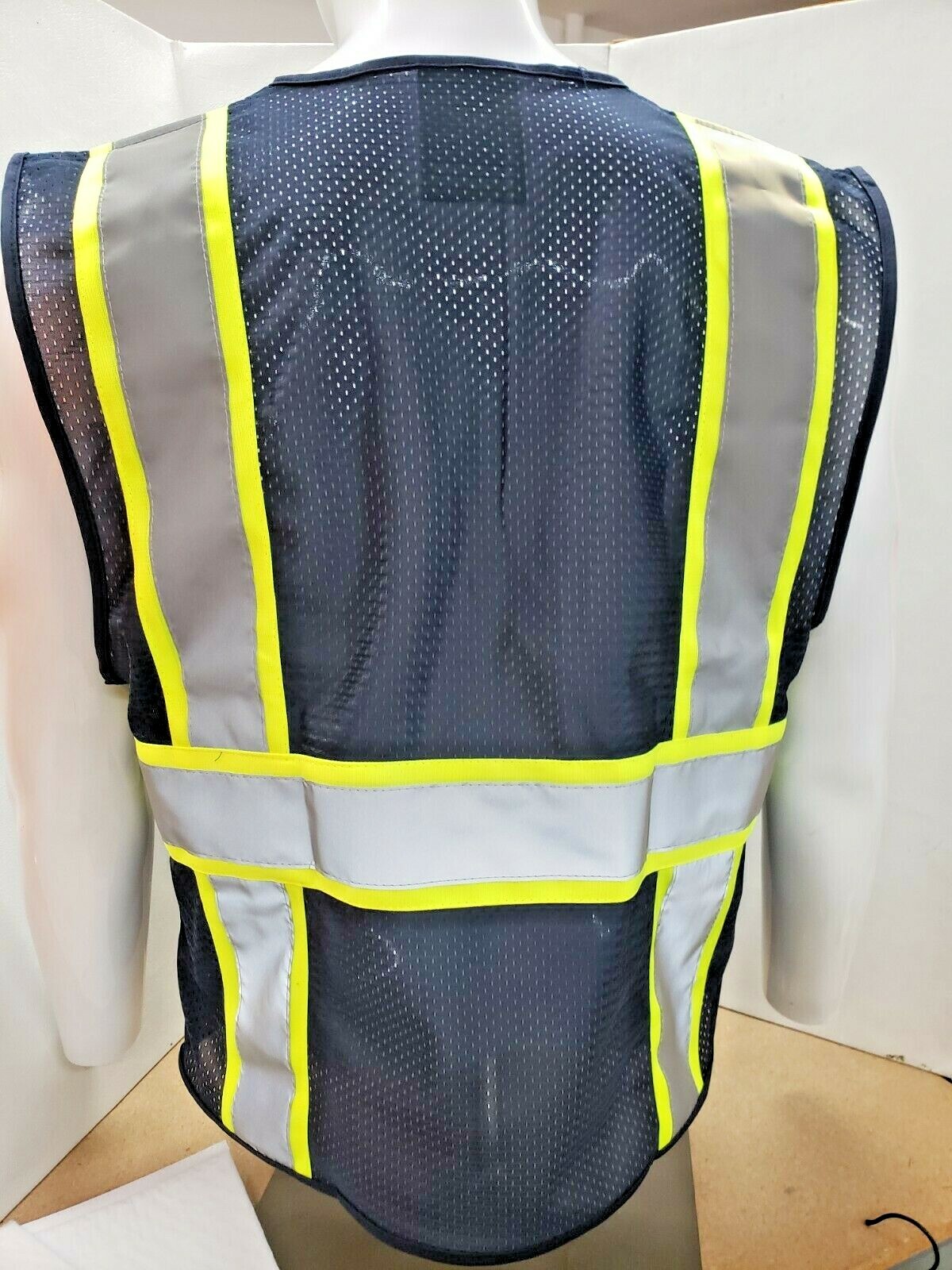 NAVY BLUE High Visibility Reflective Safety Vest (X-Small-3-XL)