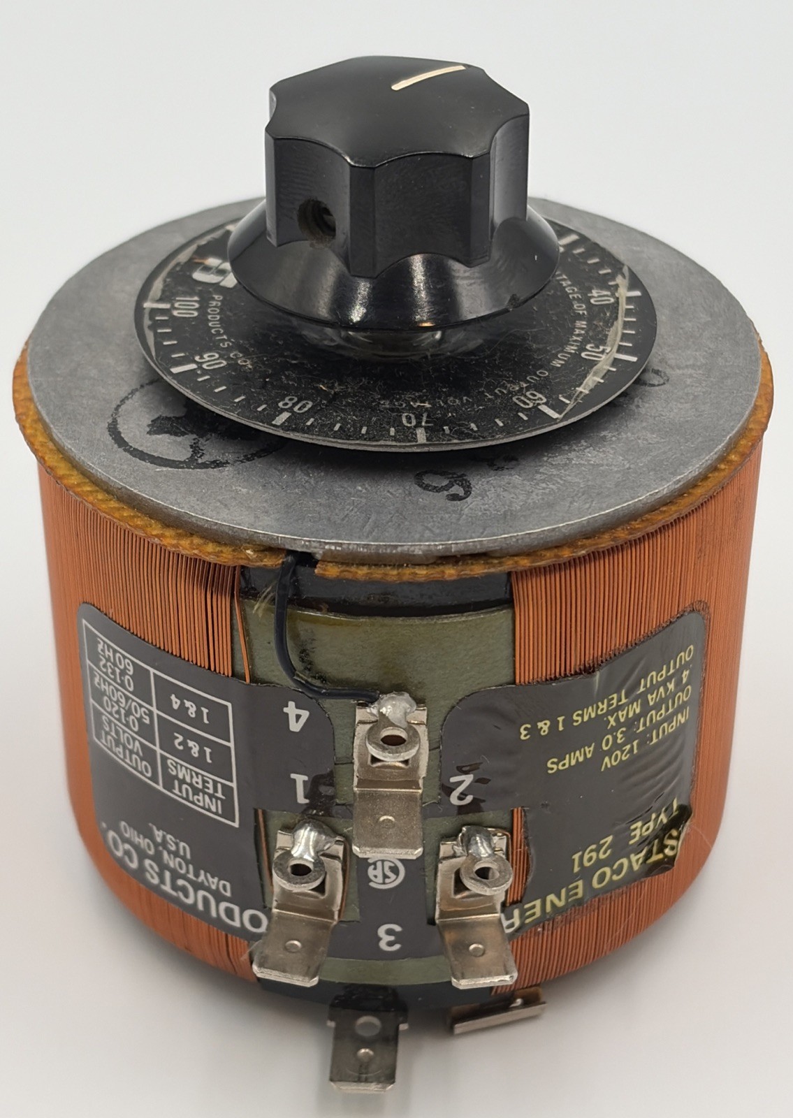 Stayco Energy Products Type 291 variable auto transformer – Used Working Unit