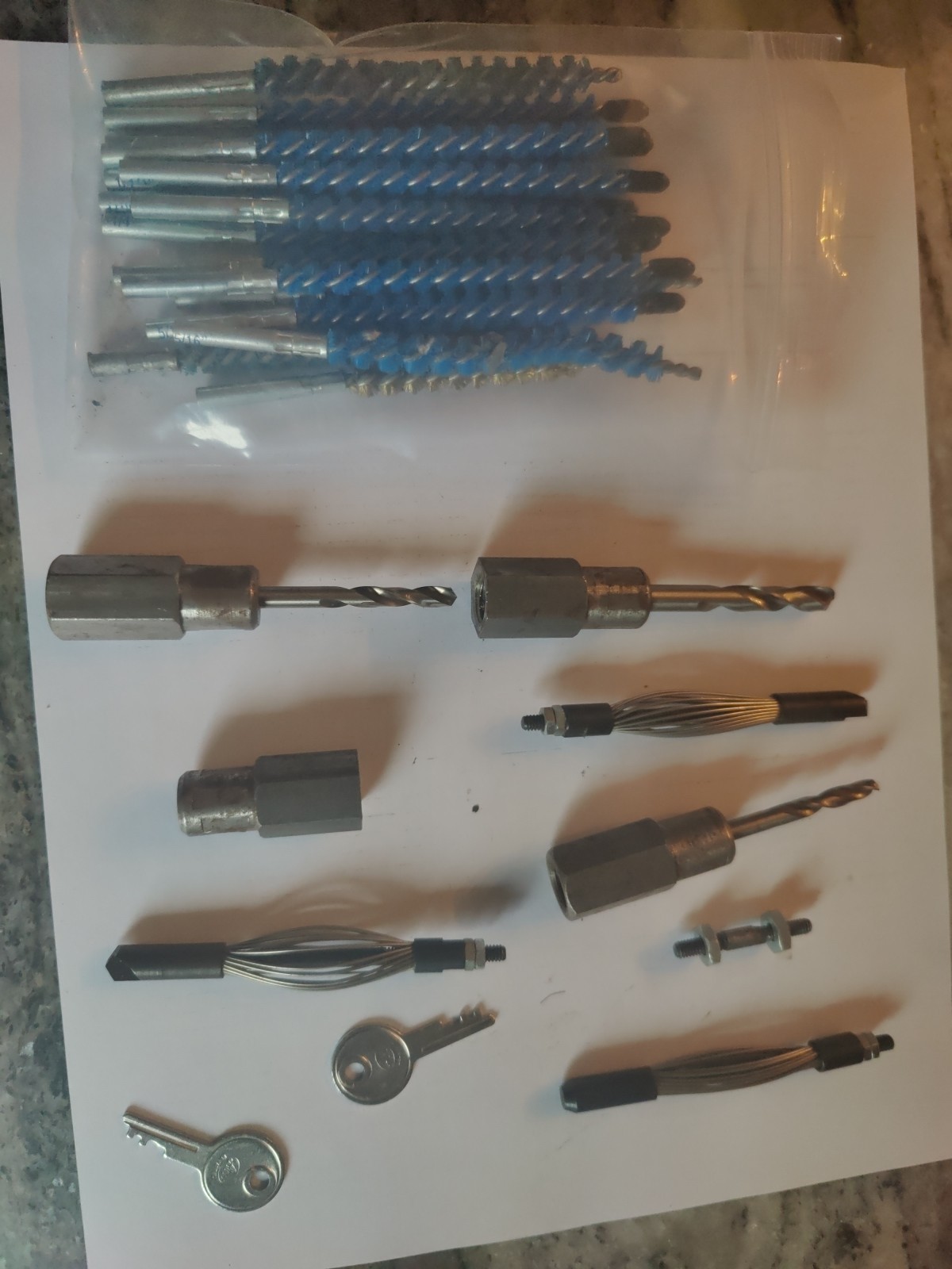Goodway PSM-500 Tube Cleaning Drill Kit w/ Hollow & Starter Drills & Extras L2