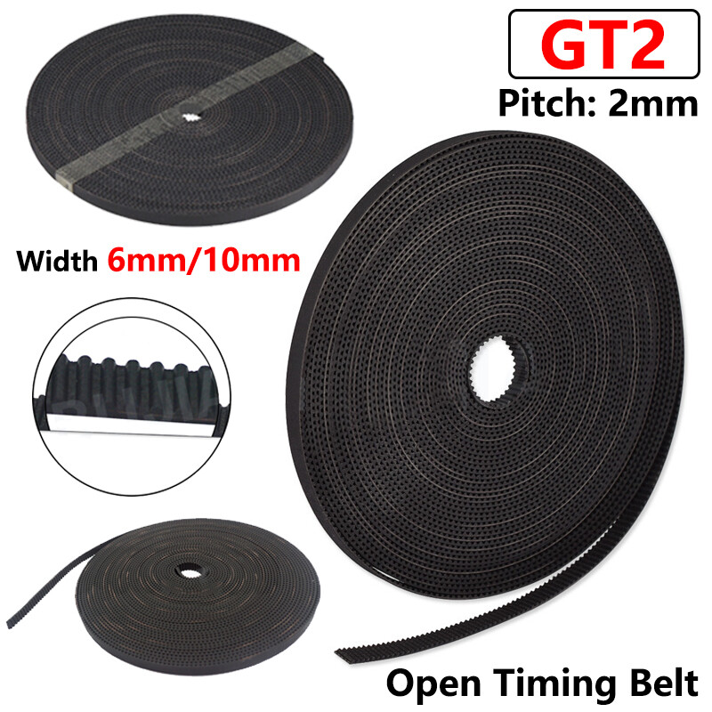 GT2 6mm/10mm Belt Width Open Timing Belt For GT2 Timing Pulley CNC 3D Printer
