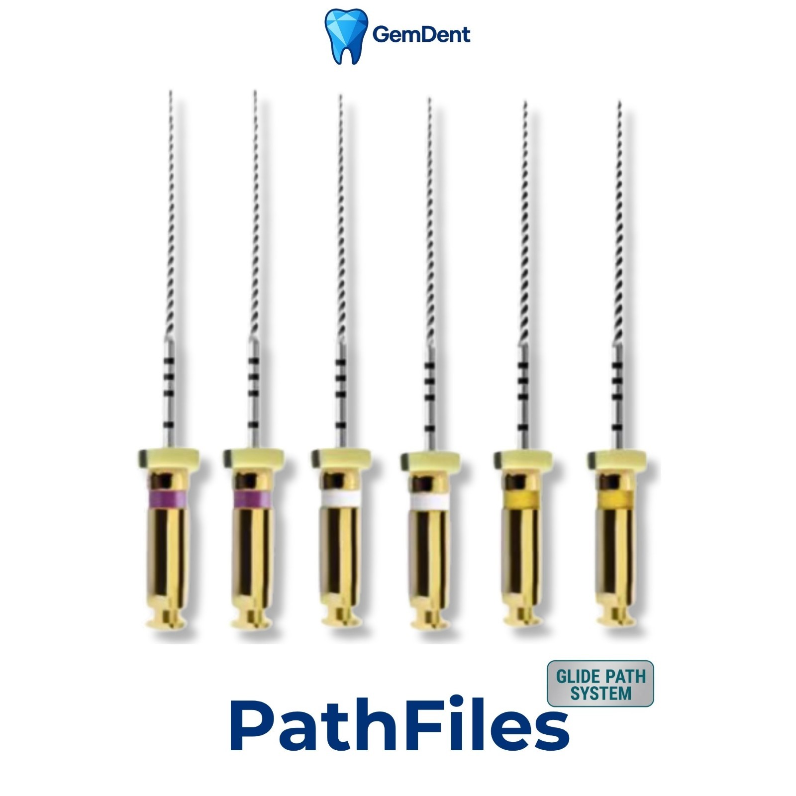 GemDent ApexDrive PathFiles NiTi Glide Path Files Endo Rotary Assorted #13-#19