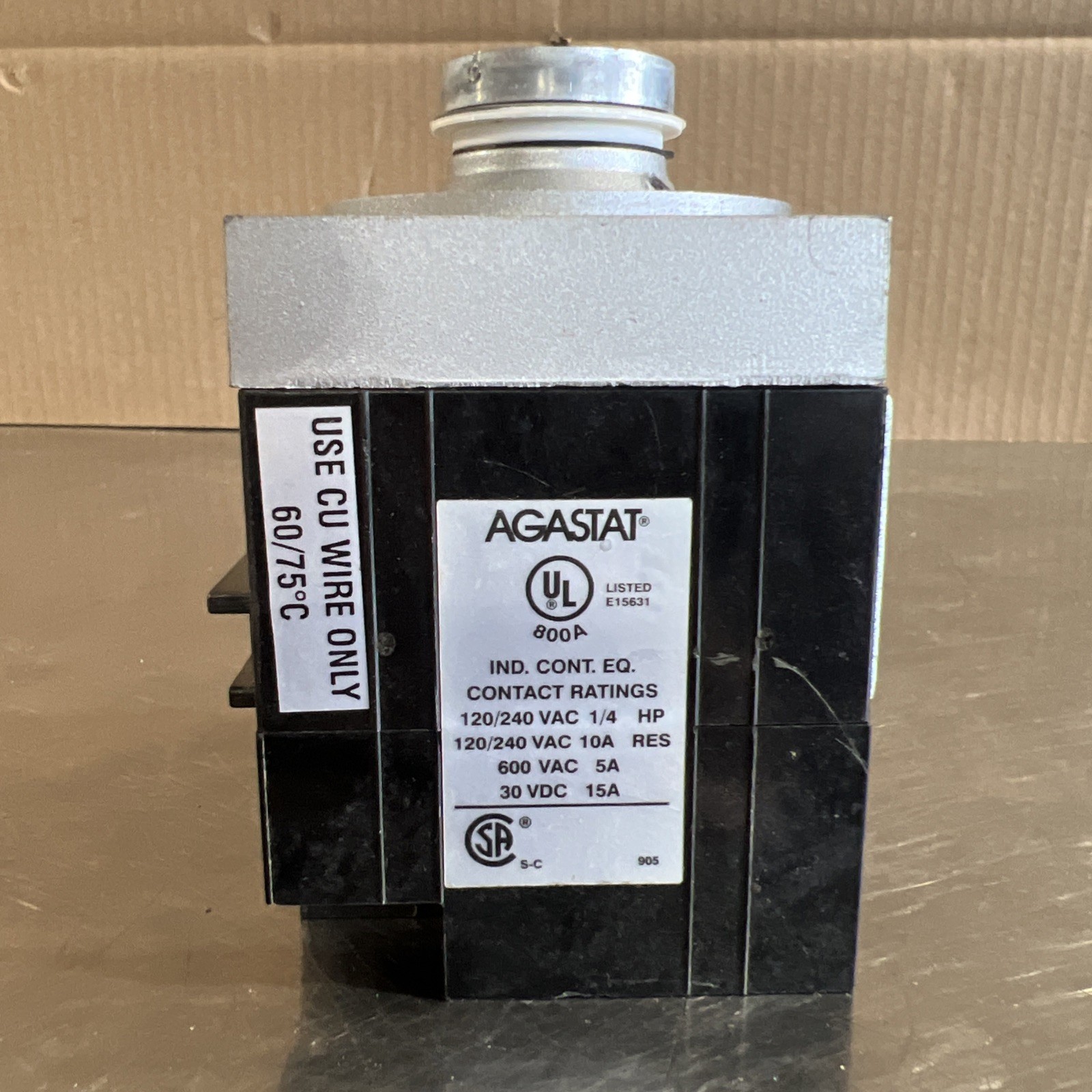 Agastat, 7022AH, Timing Timer Time Relay Delay 3-30mins Nos Surplus Missing Dial