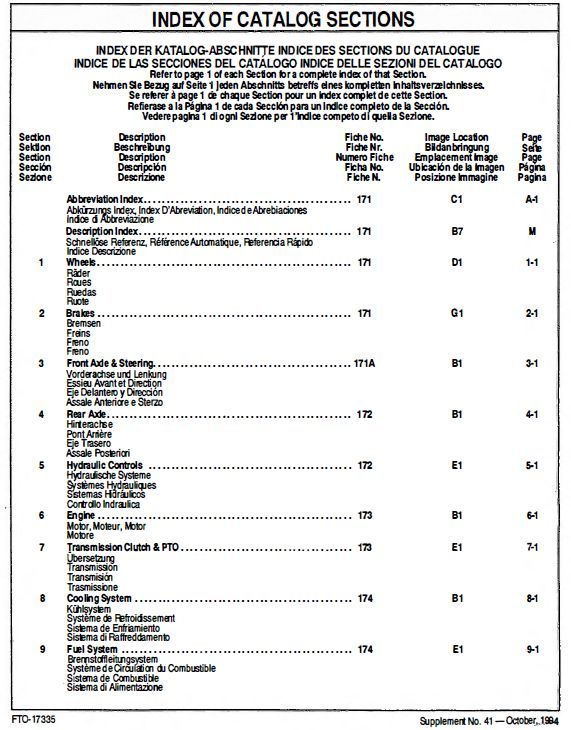 Ford 7810 7910 8210 8530 8630 8730 8830 Tractor Parts Manual Catalog Assembly