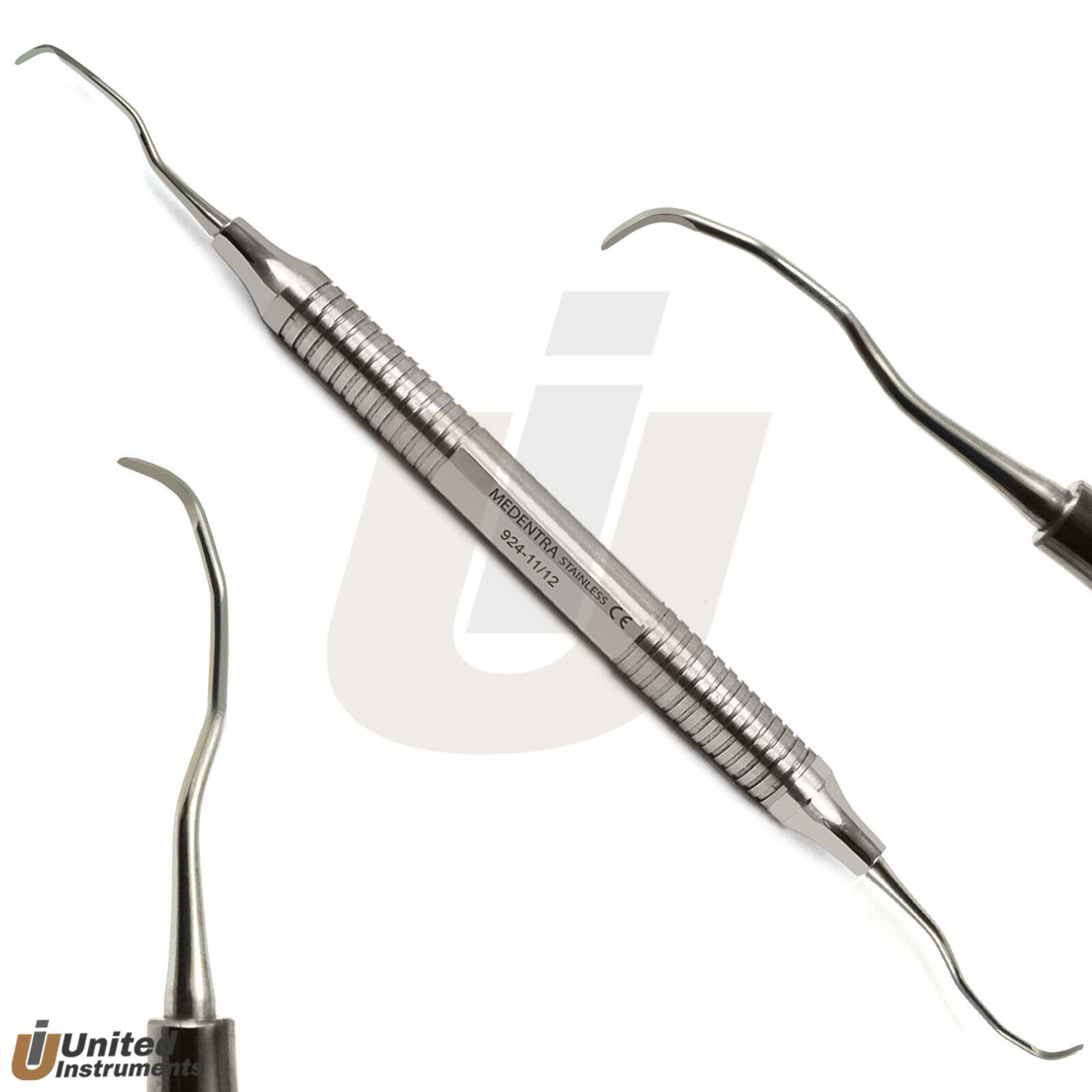 Set Of 7 Dental Gracey Curettes Perio Hollow Handle Surgical Hygiene Scalers New