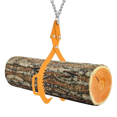 1000kg/2200Lbs 25″ Log Lifting Tongs Claw Hook Heavy Duty Grapple Timber Claw