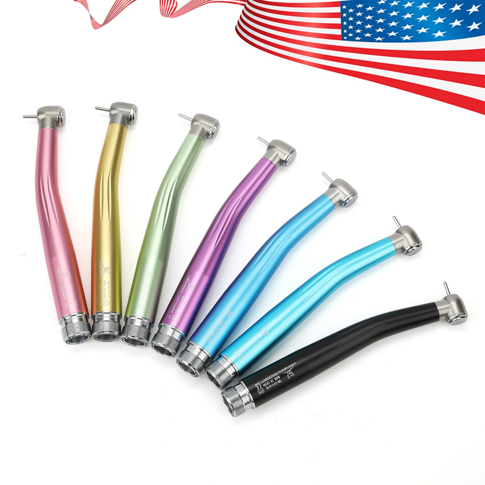 NSK Style Dental High Speed Handpiece PANA-MAX Air Turbine 2 Holes 7 Colors