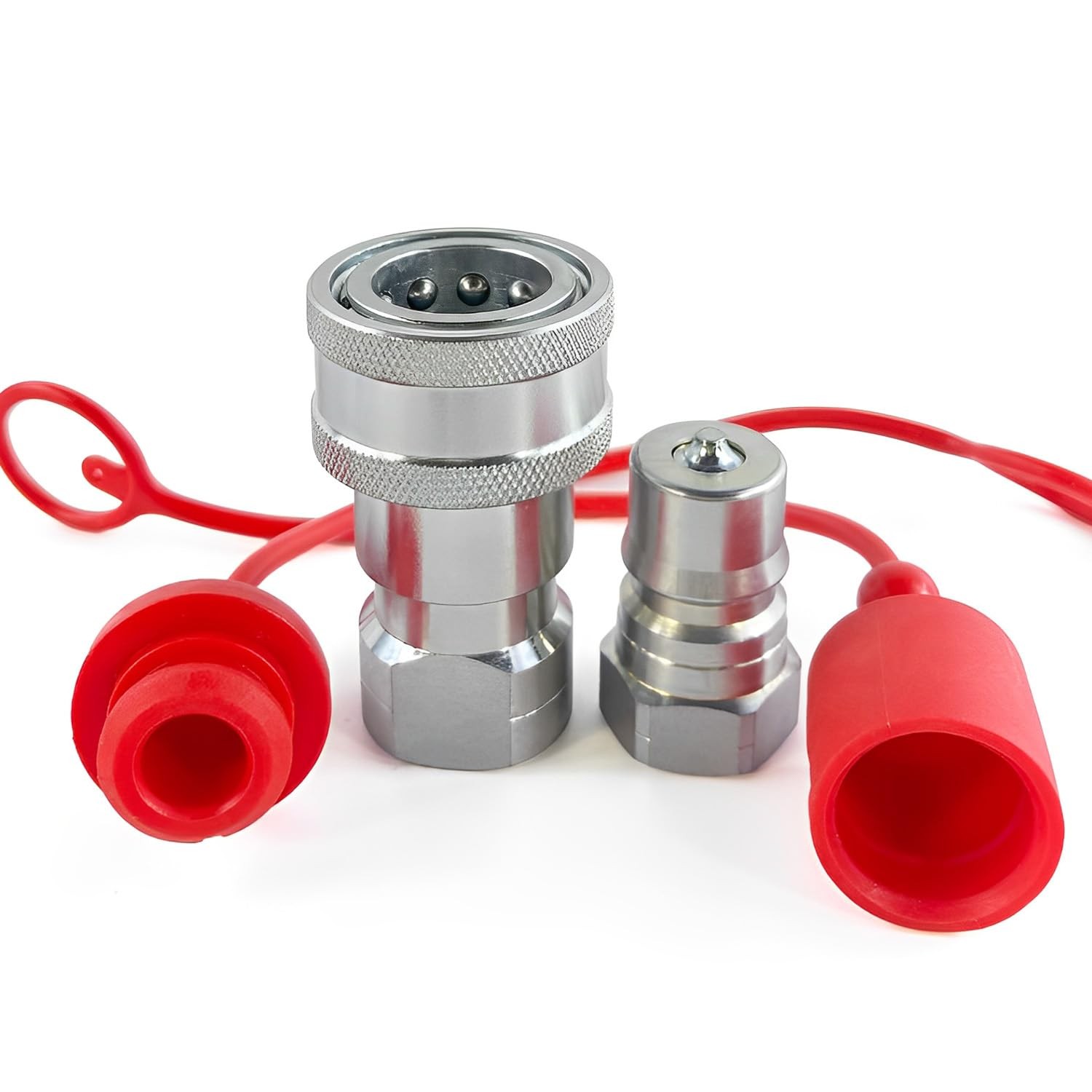 AKSPARE 1/2″ NPT Thread ISO7241B Hydraulic Quick Couplers/Couplings 1/2” Body…