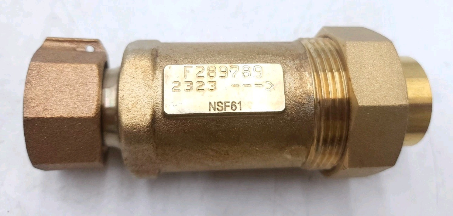 Zurn Wilkins 1UFMX34UF-700XL Dual Check Valve Outlet 3/4″ FNPT / Inlet 1″ FMTC