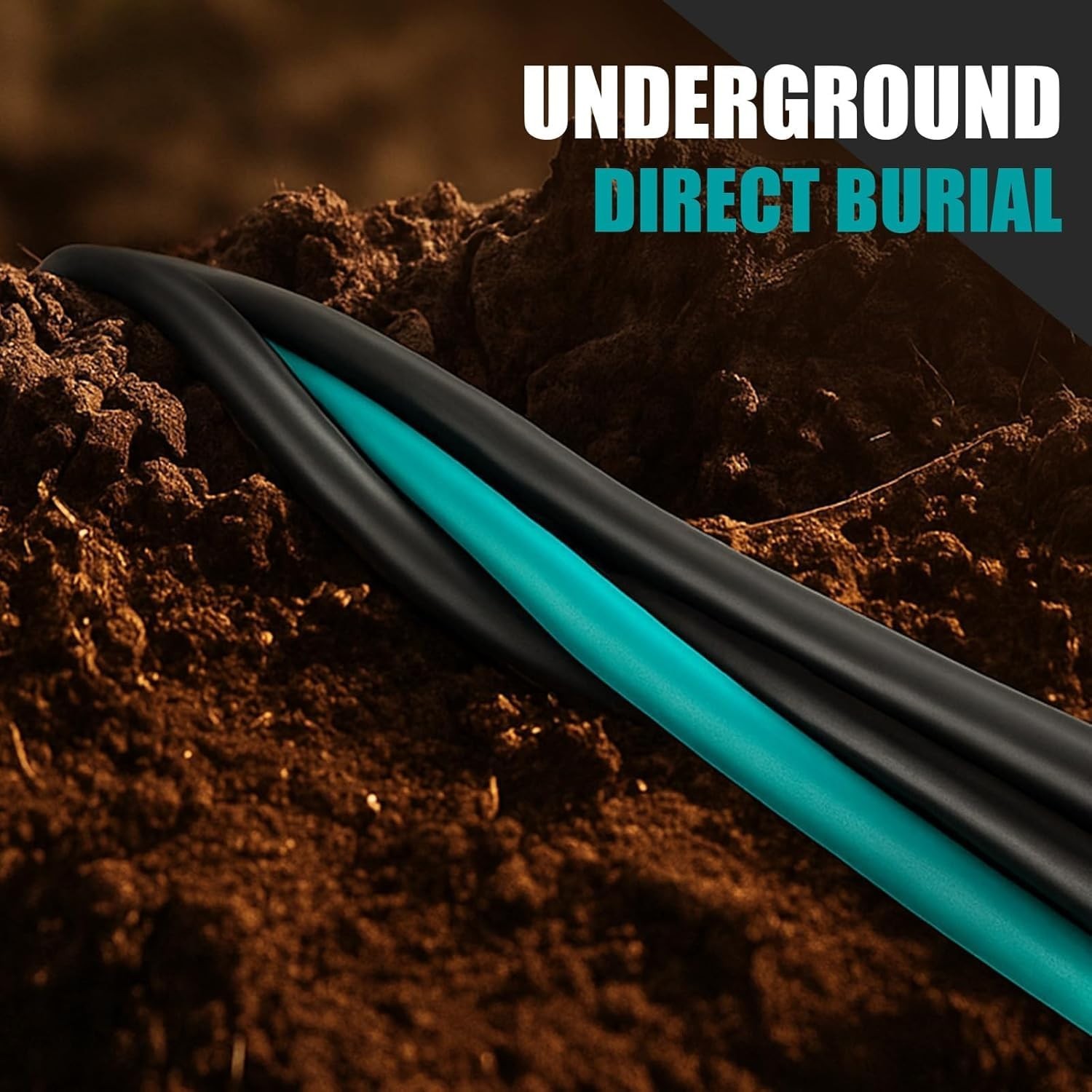 Electrical Cable 50 Ft 4 Wires Aluminum Underground Mobile Home Feeder
