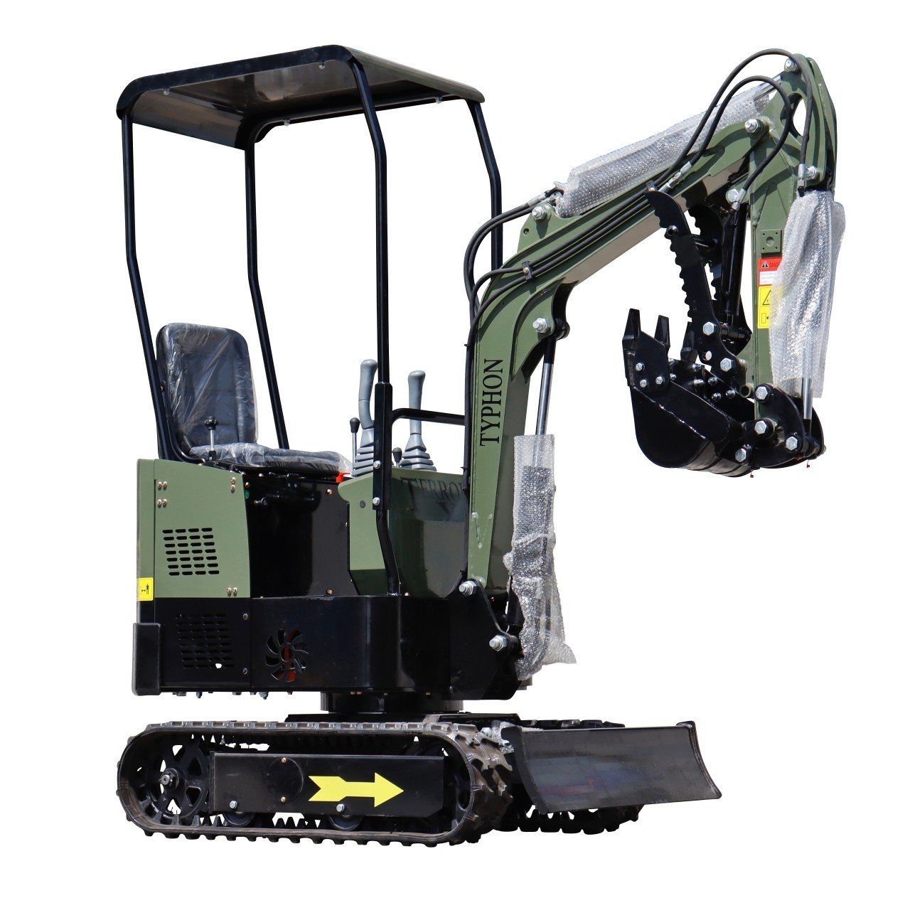 TYPHON TERROR X STORM 1Ton Mini Excavator 13.5hp B&S USA Canopy w 13 Attachments