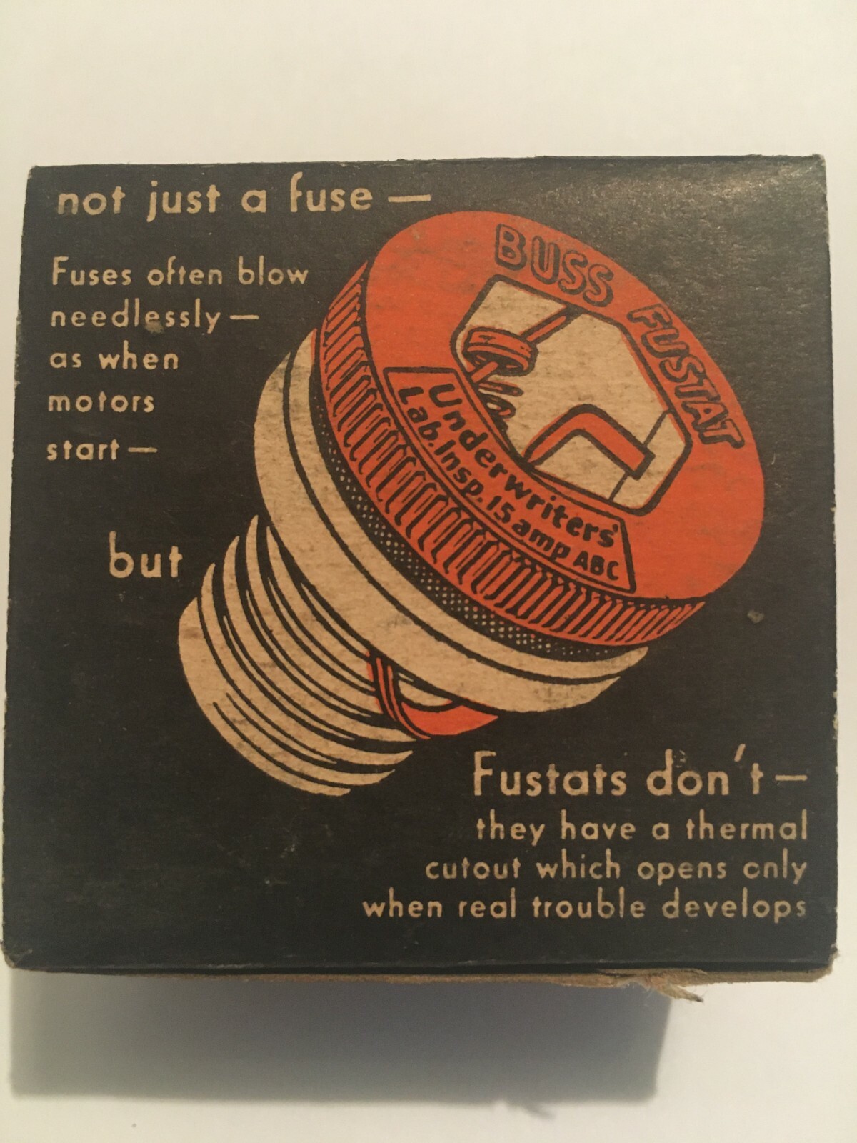 Buss Fustats Fuses S 15A Dual-Element 125 Volt or Less USA
