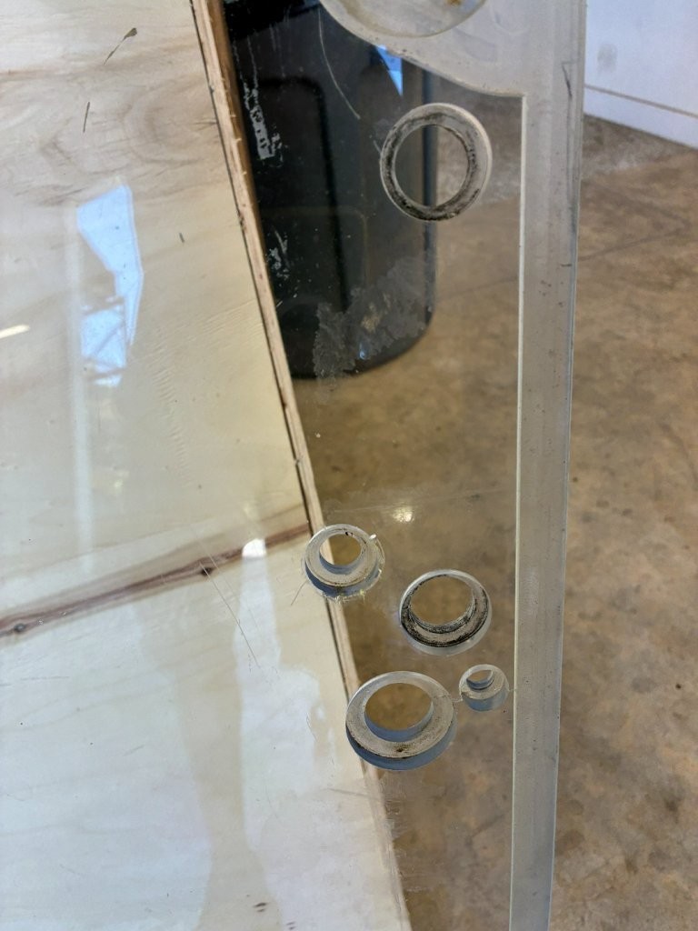 OEM Cat POLY #3 Skid Steer Cab Door 259D 289D 299D 299D3 (CRACKED SEE PIC)