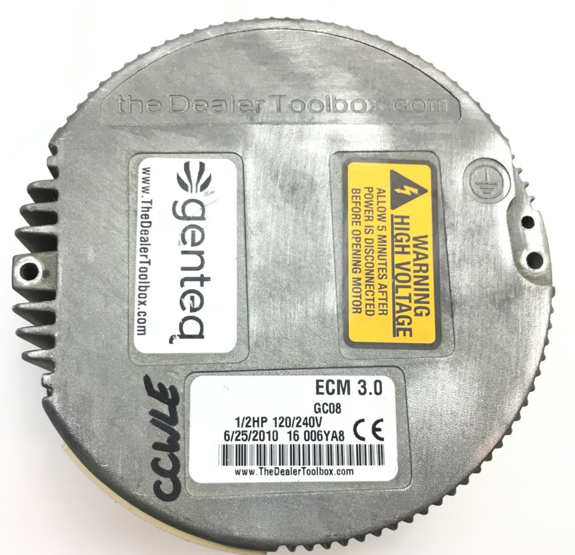 Genteq ECM 3.0 GC08 Module Only 1/2HP 120/240V CCWLE used #W750