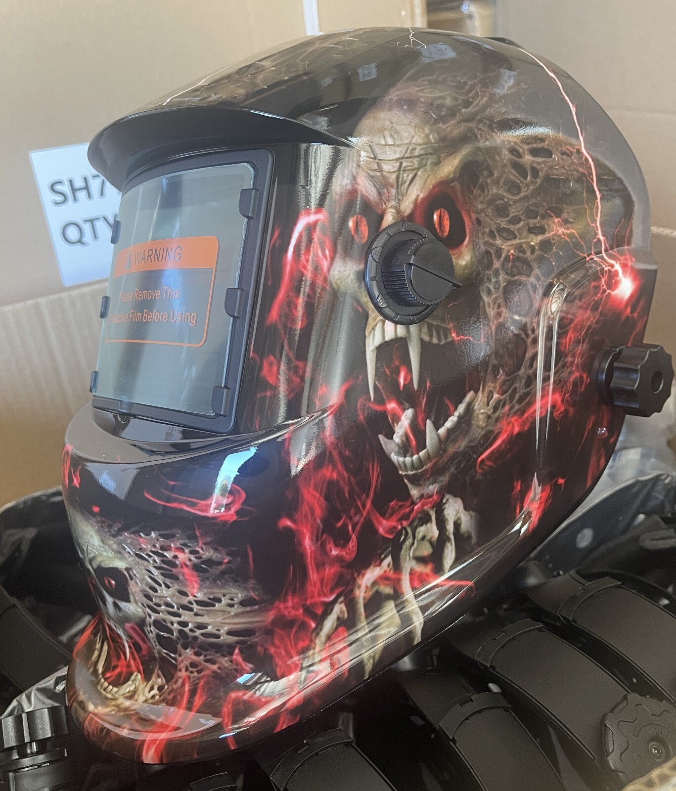 SLCN Solar Certified ANSI CE Welding/Grinding Helmet Hood Mask $$ truecolor