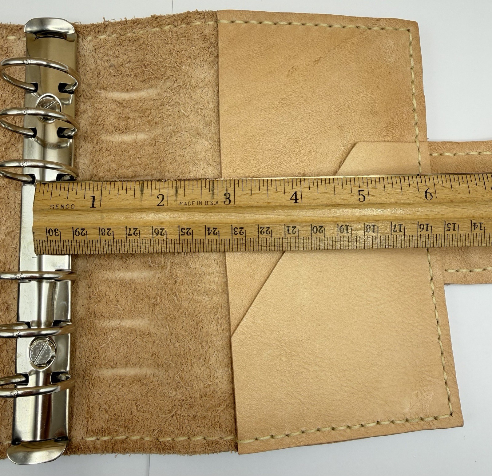 Love Paper Plan Personal Size Leather Planner 25mm Rings Natural Veg Tan
